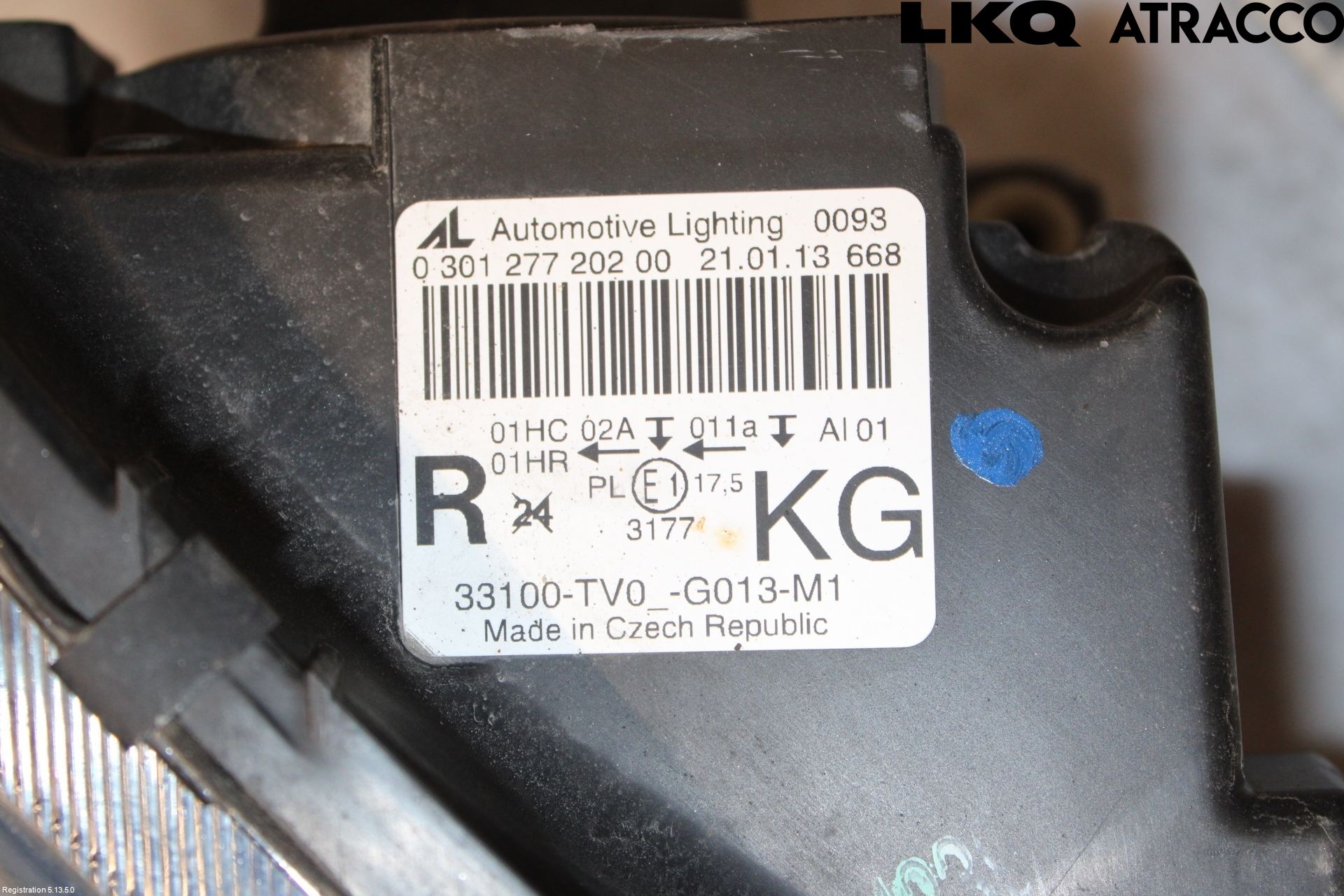 Honda CIVIC 12-16 Strålkastare Höger