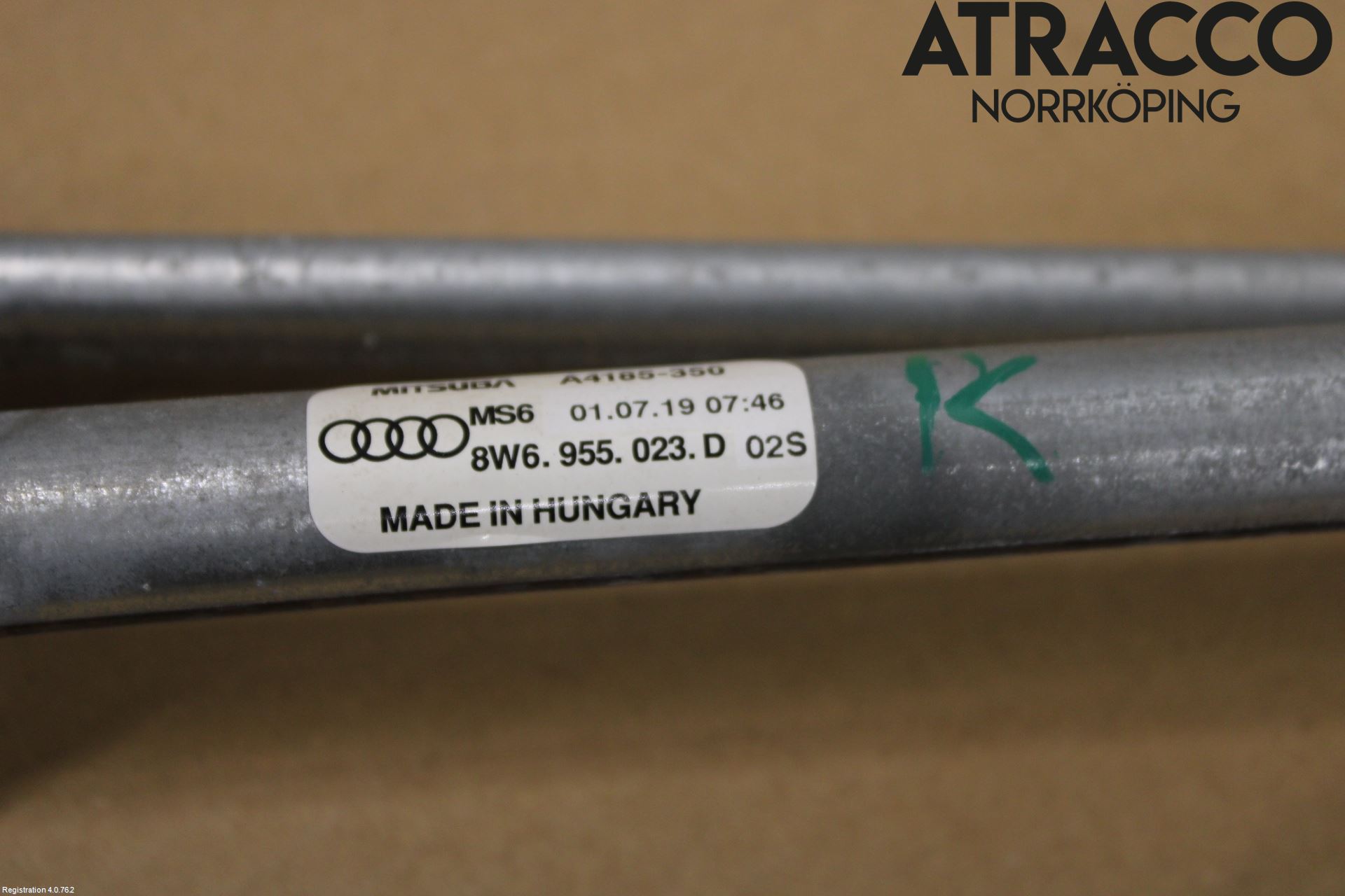 Audi A5 17- Torkarmekanism Vindruta