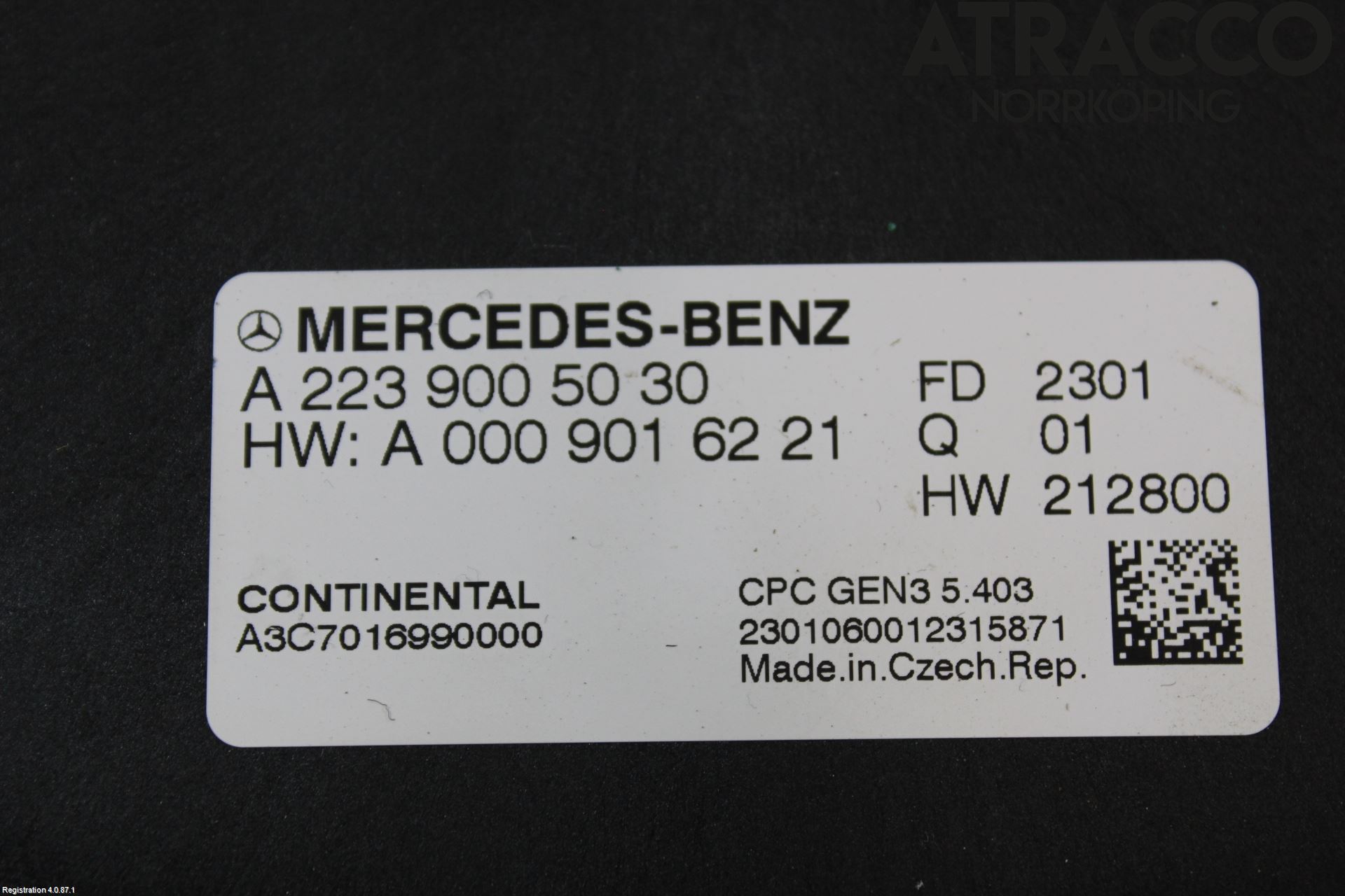 Mercedes-Benz MB GLC-KLASS (X254) 22- Styrenhet Övrigt