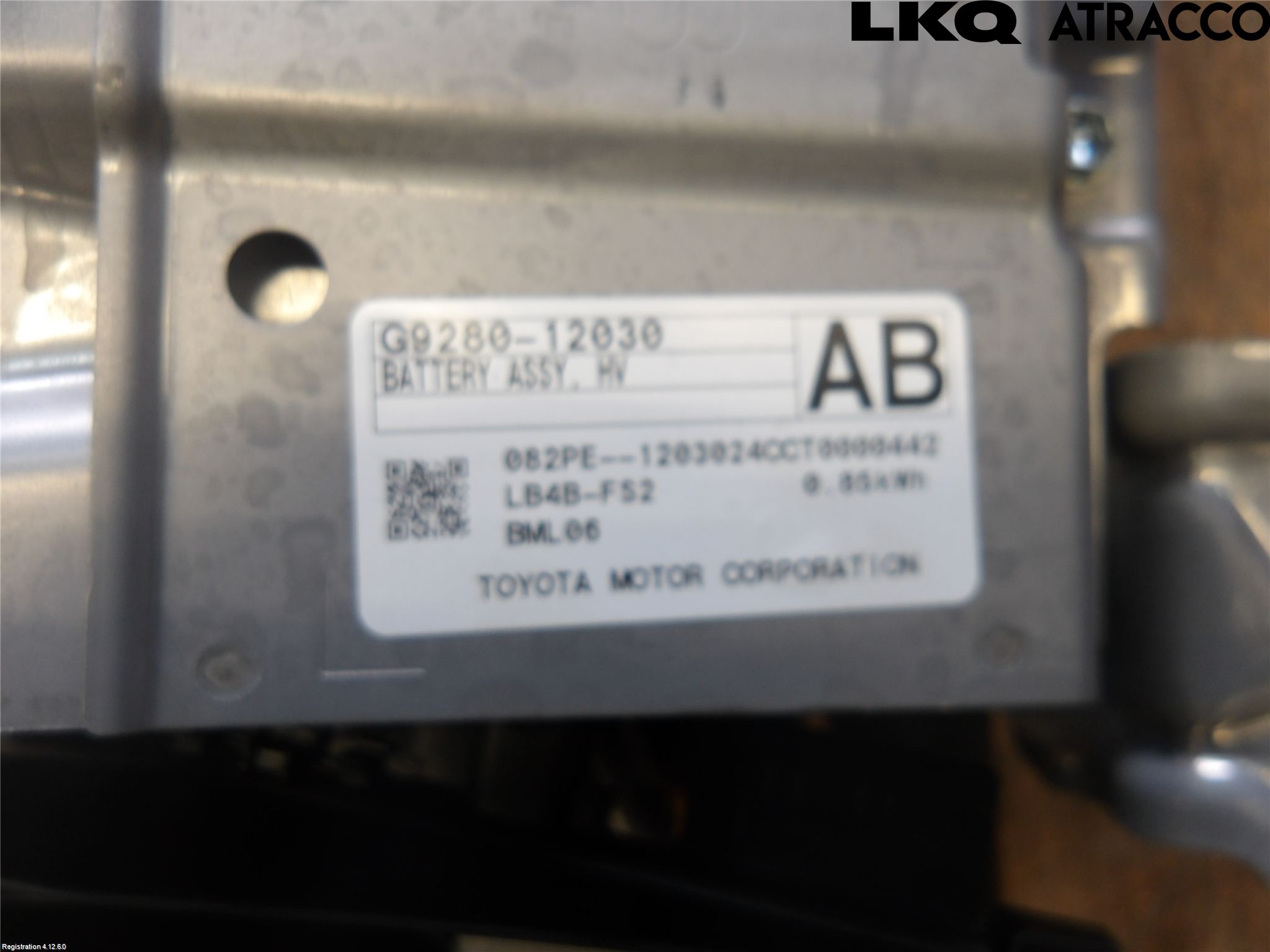 Toyota COROLLA 19- Batteri Högspänning