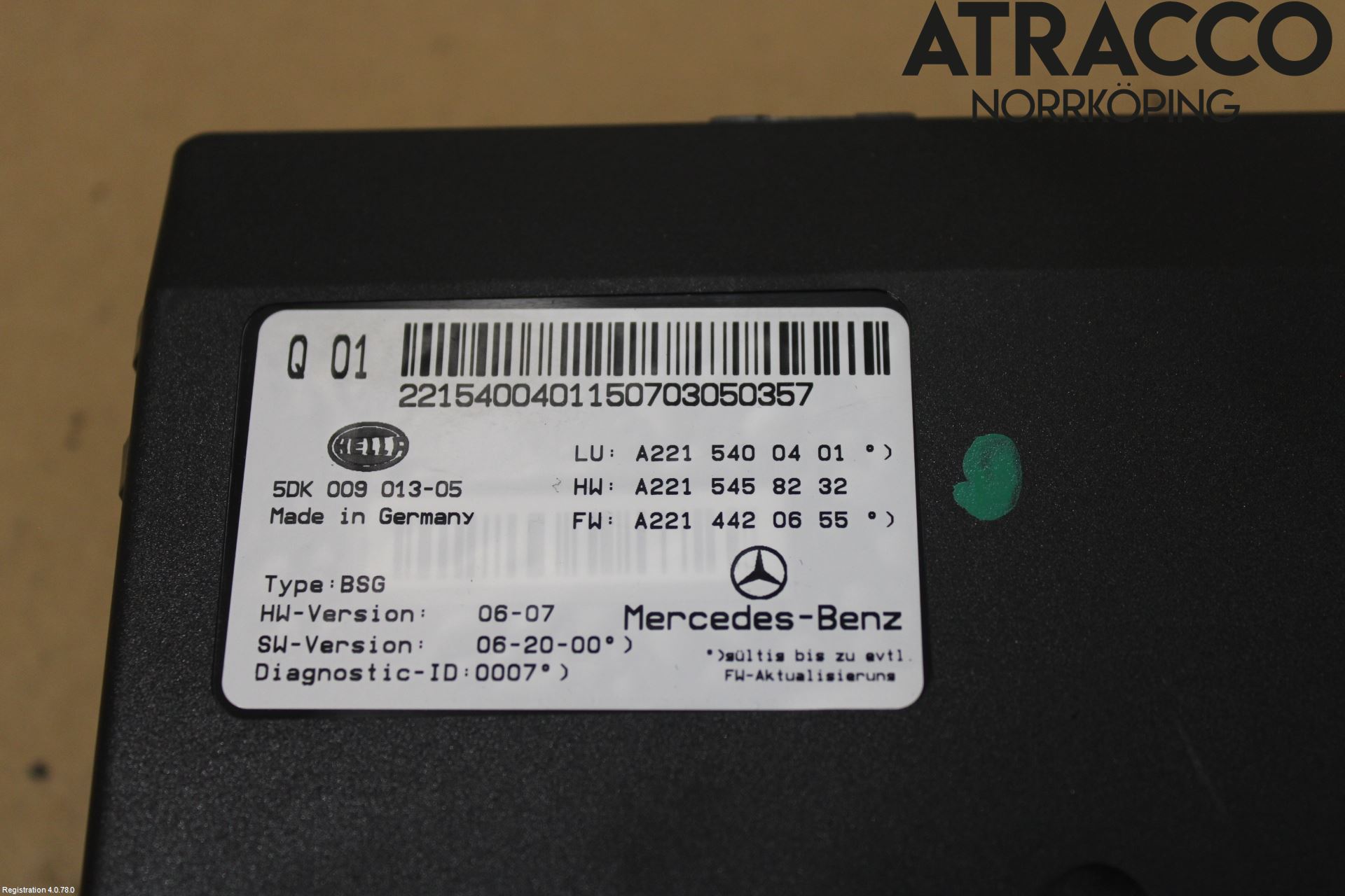 Mercedes-Benz MB S-KLASS (W221) 05-13 Styrenhet Övrigt