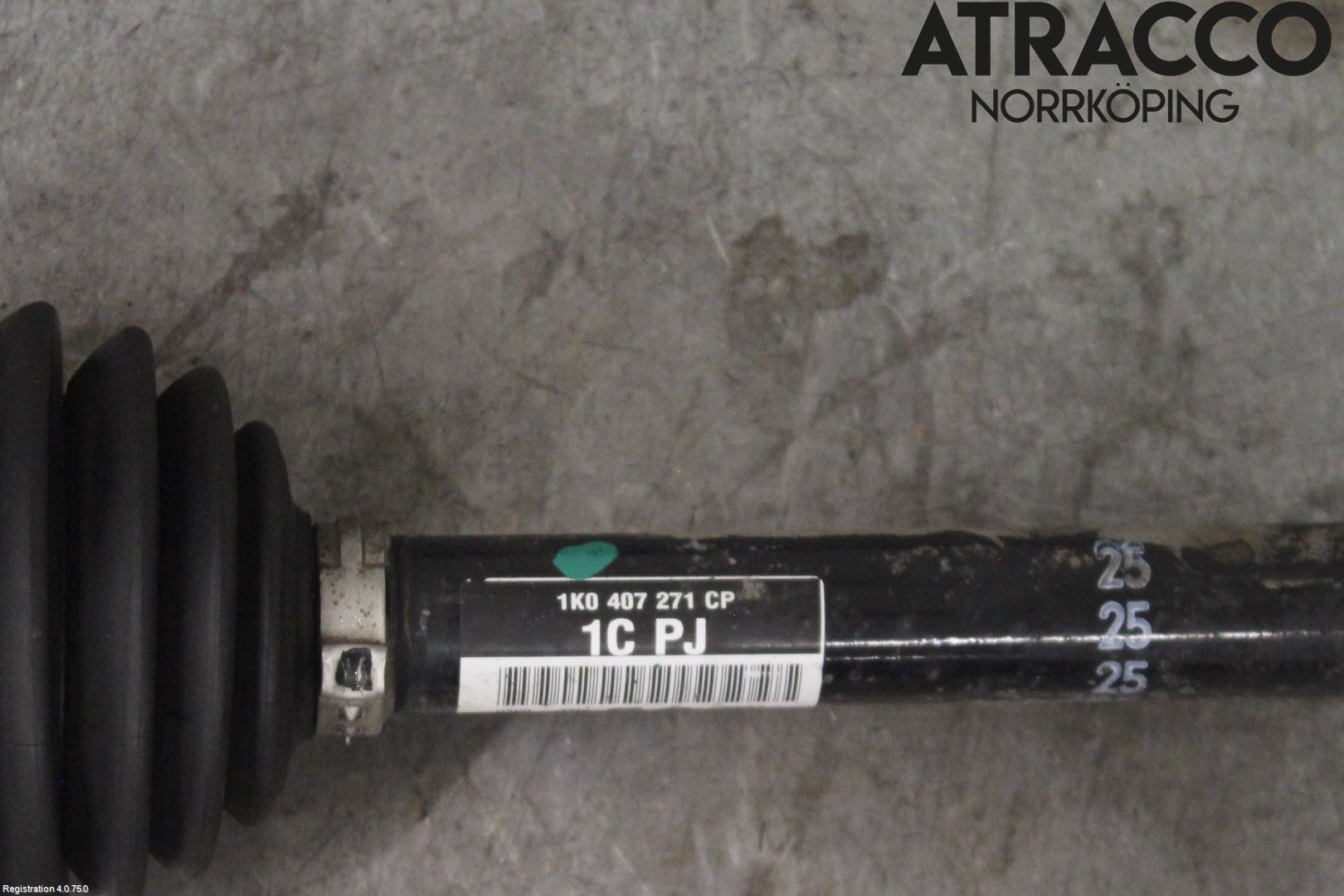 Volkswagen VW GOLF VI 09-13 Drivaxel Fram Vänster