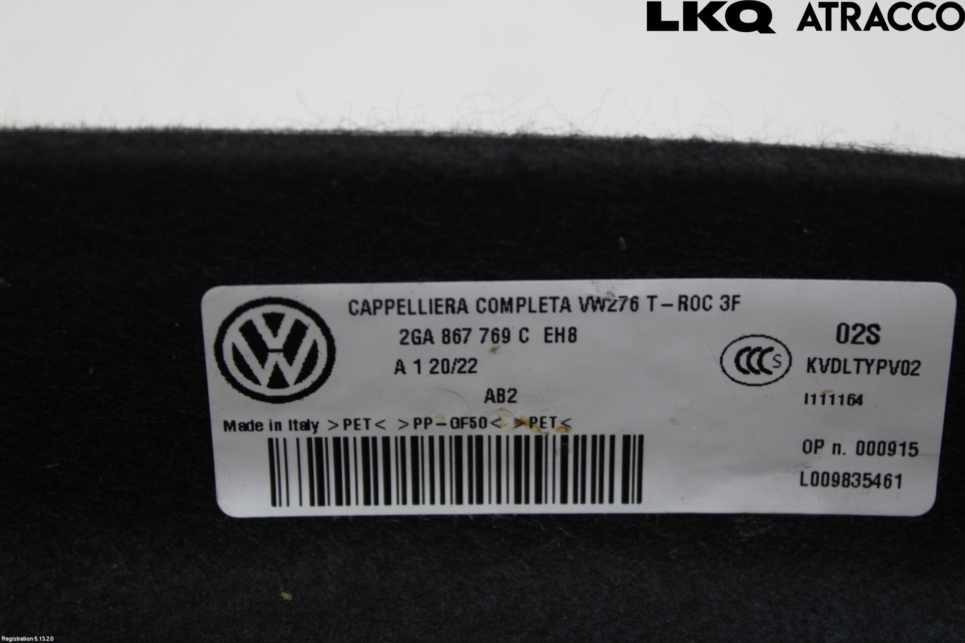 Volkswagen VW T-ROC 18- Hatthylla