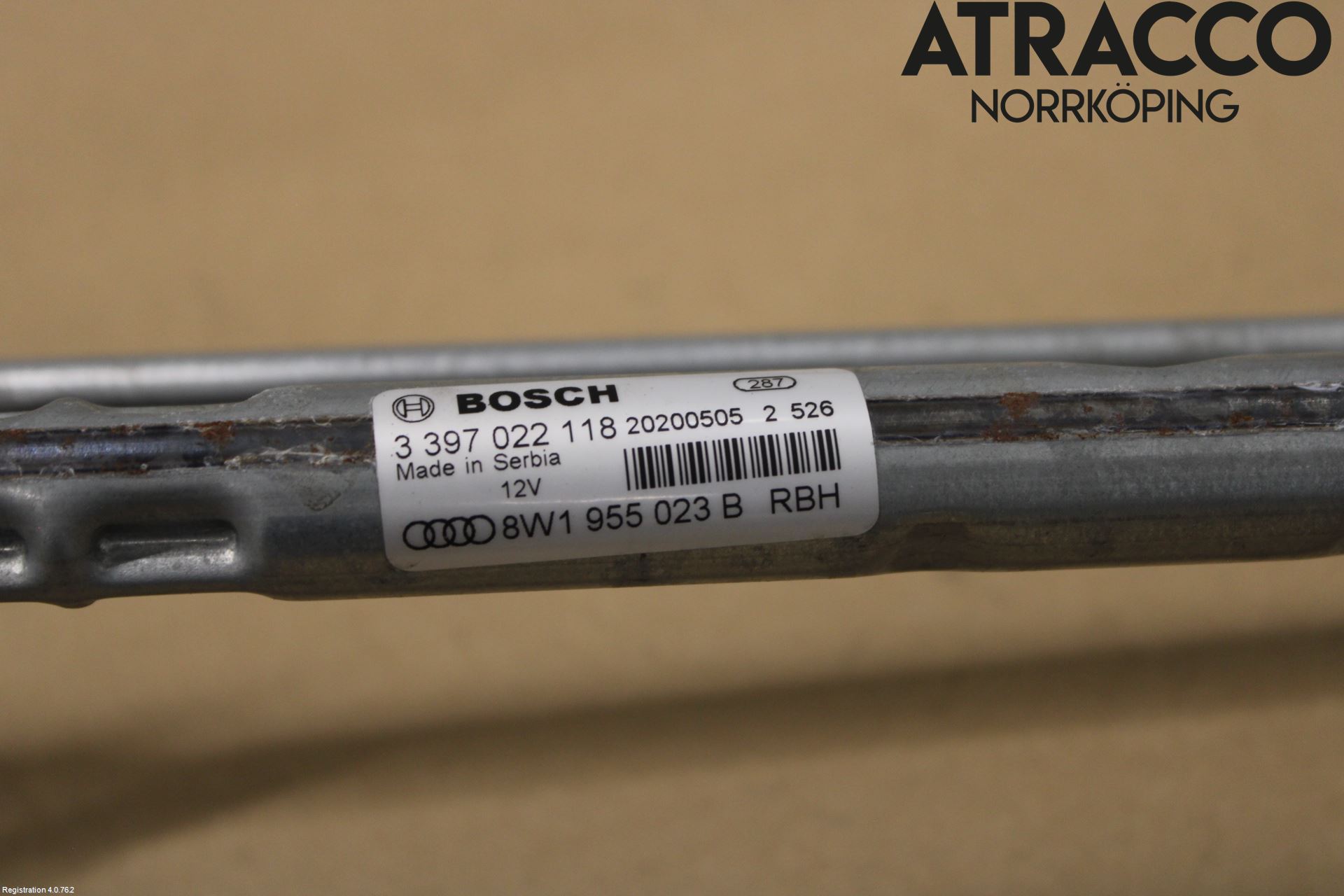 Audi A4/S4 B9 20- Torkarmekanism Vindruta