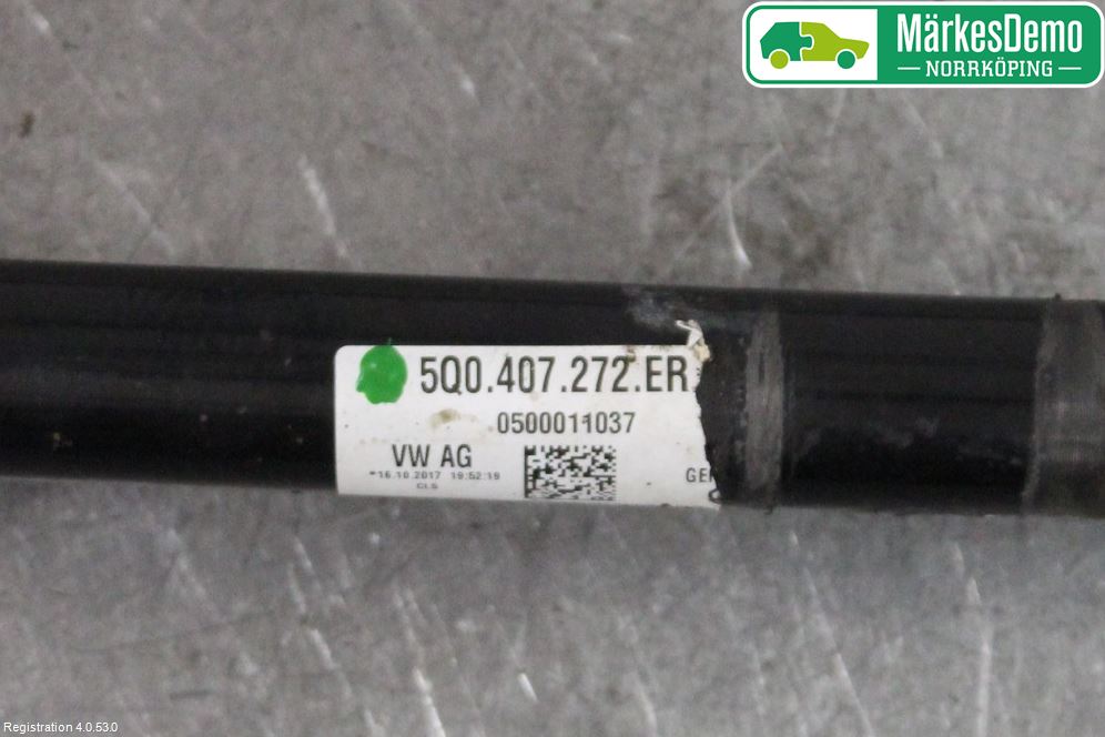 Volkswagen VW GOLF / E-GOLF VII 13-20 Drivaxel Fram Höger