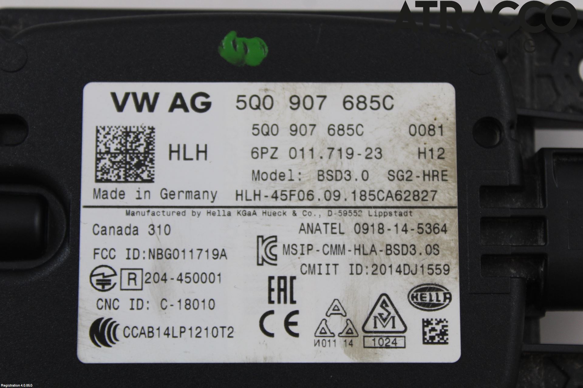 Skoda SUPERB 16-24 Sensor Aktivt Kollisionsskydd