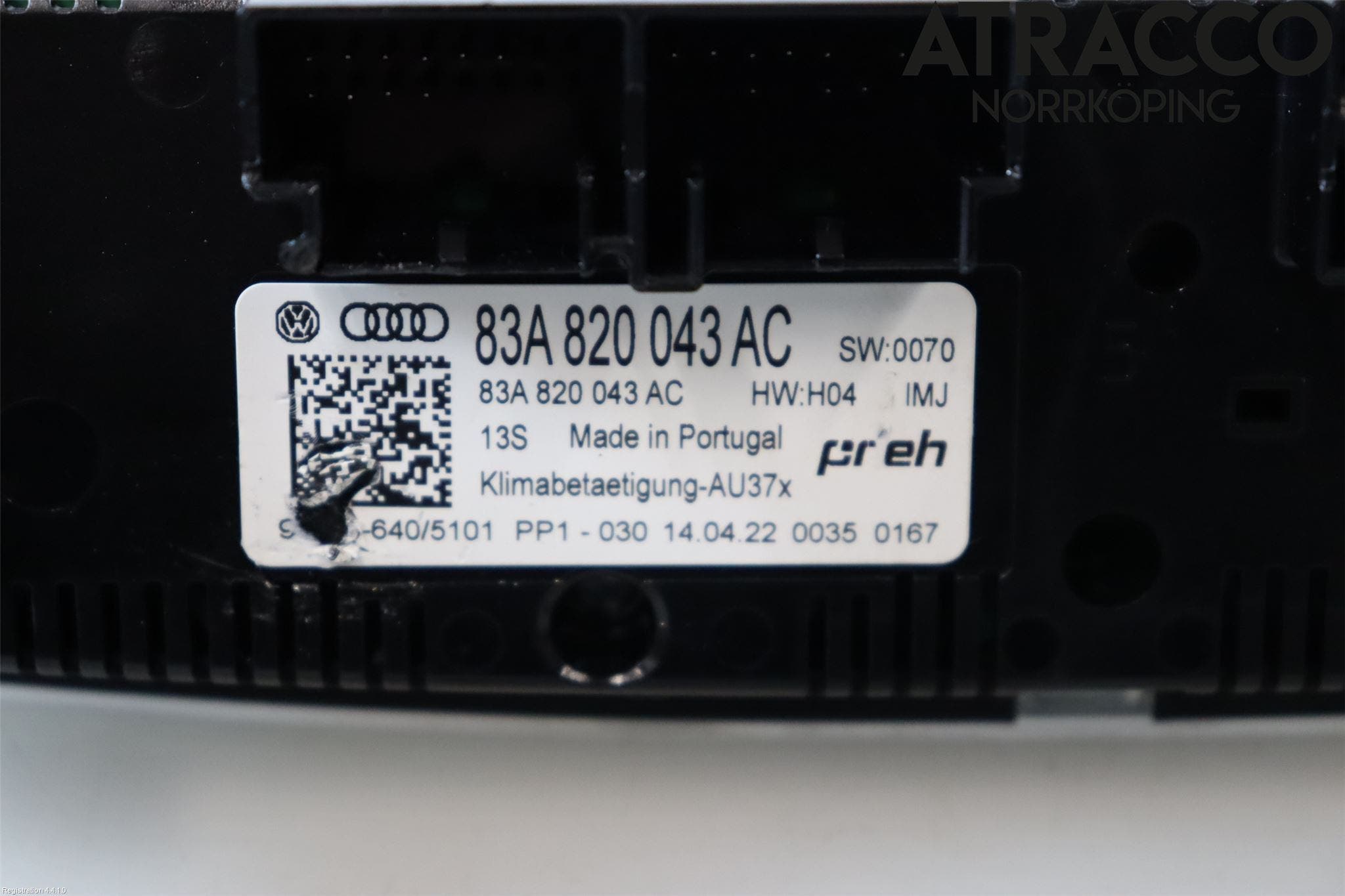 Audi A1 19- Värmereglage