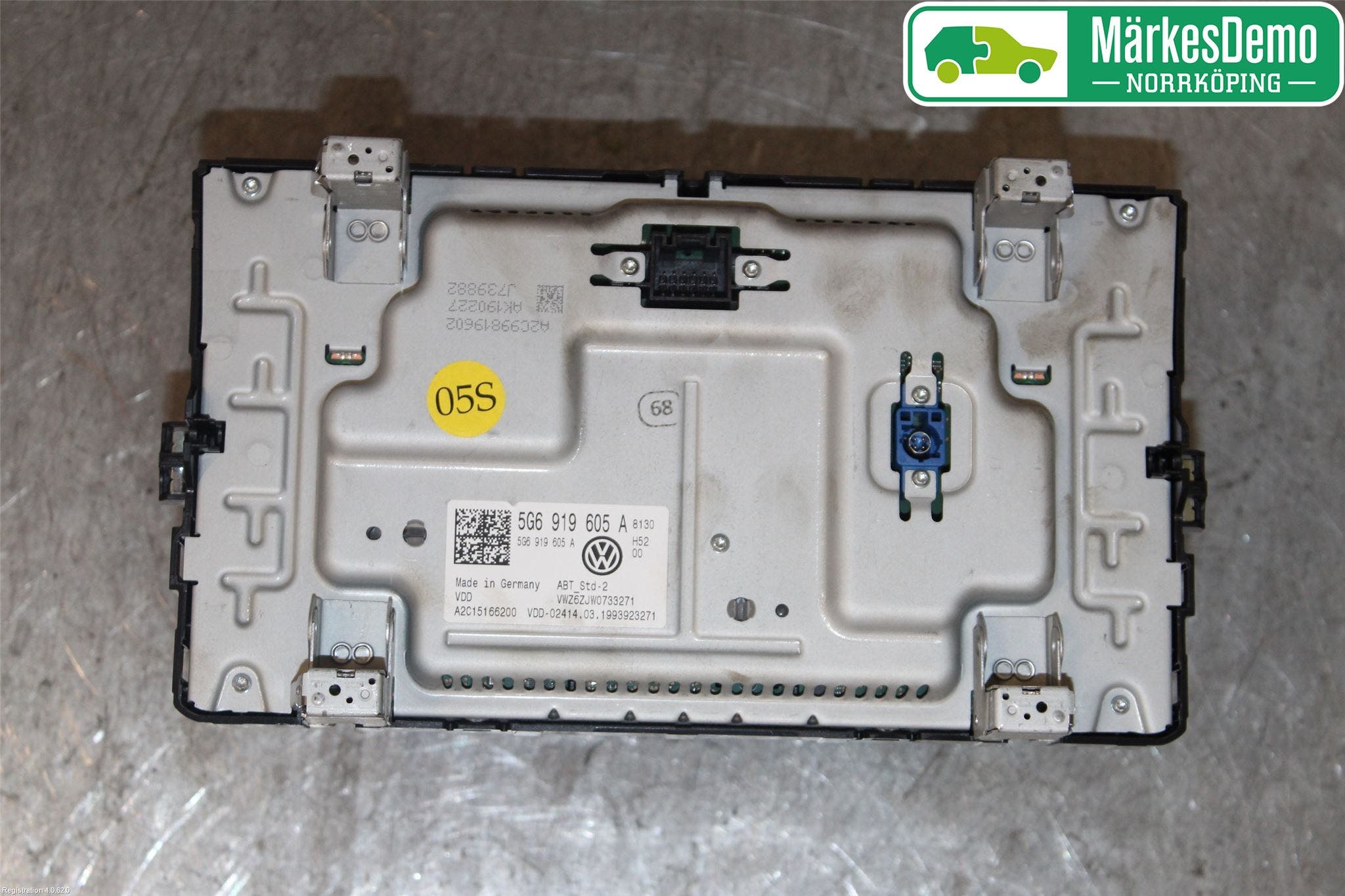 Volkswagen VW GOLF / E-GOLF VII 13-20 Multifunktionsdisplay