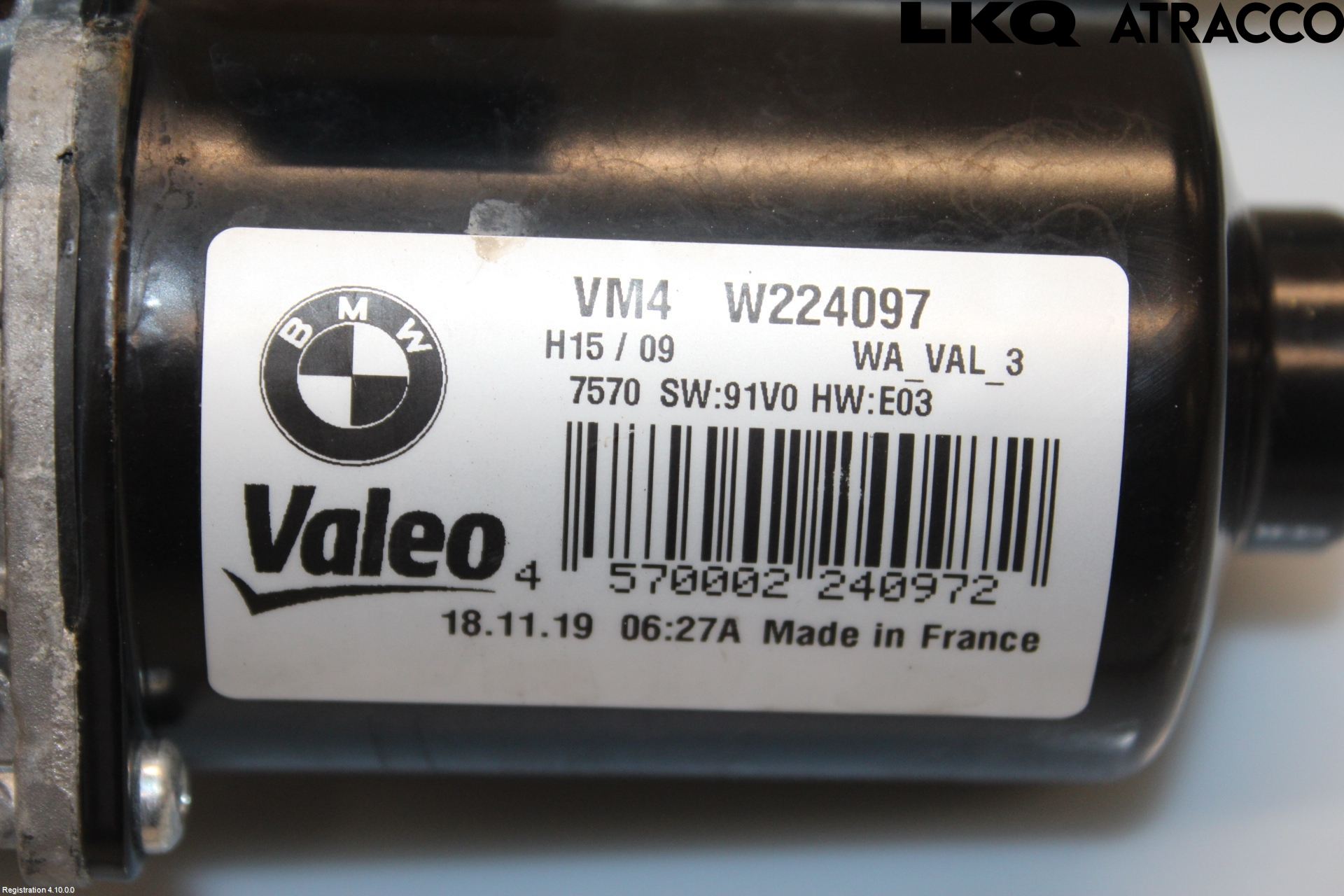 BMW 5 G30/G31/F90 17-23 Torkarmekanism Vindruta