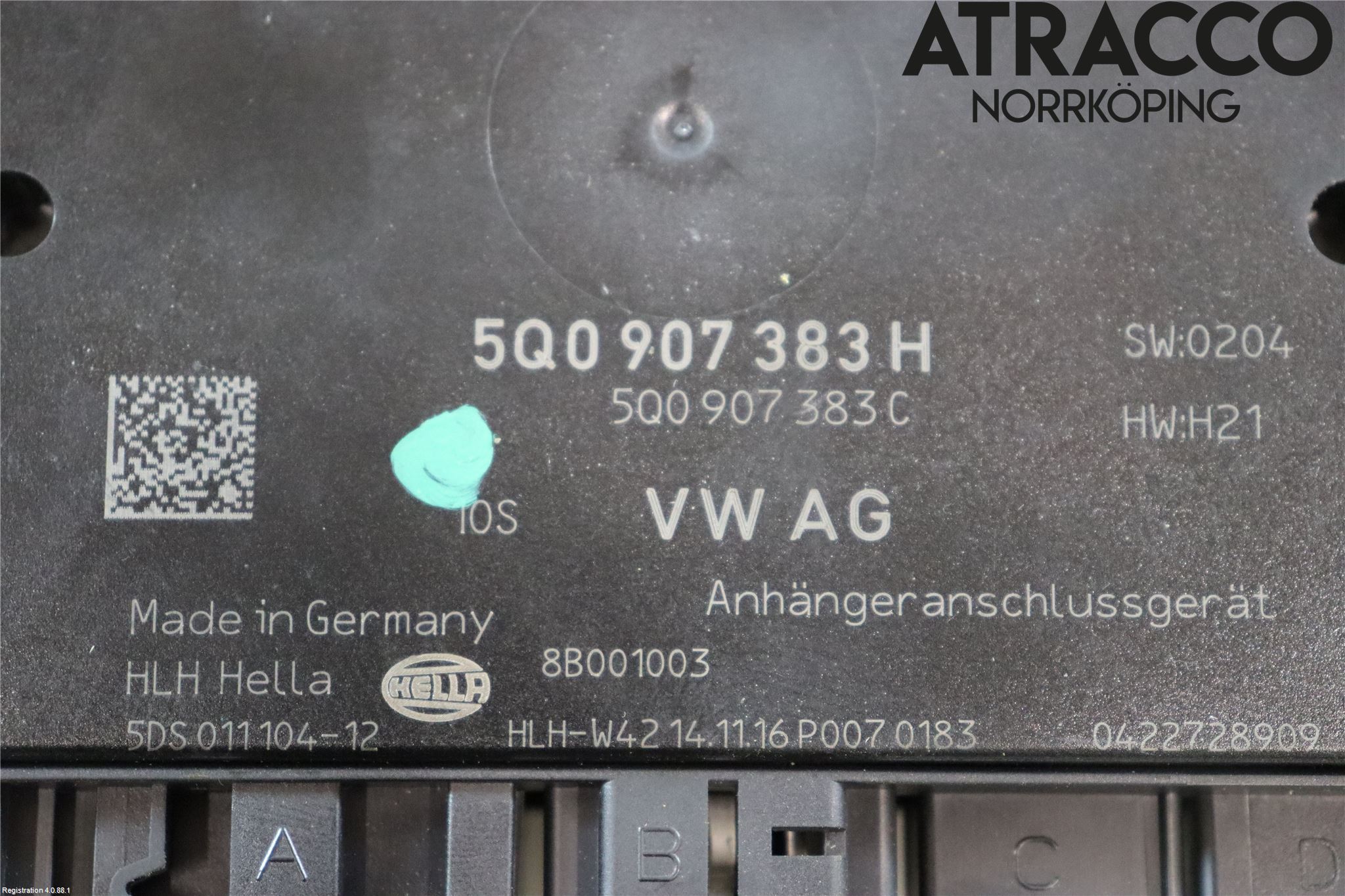 Volkswagen VW GOLF / E-GOLF VII 13-20 Styrenhet Dragkrok