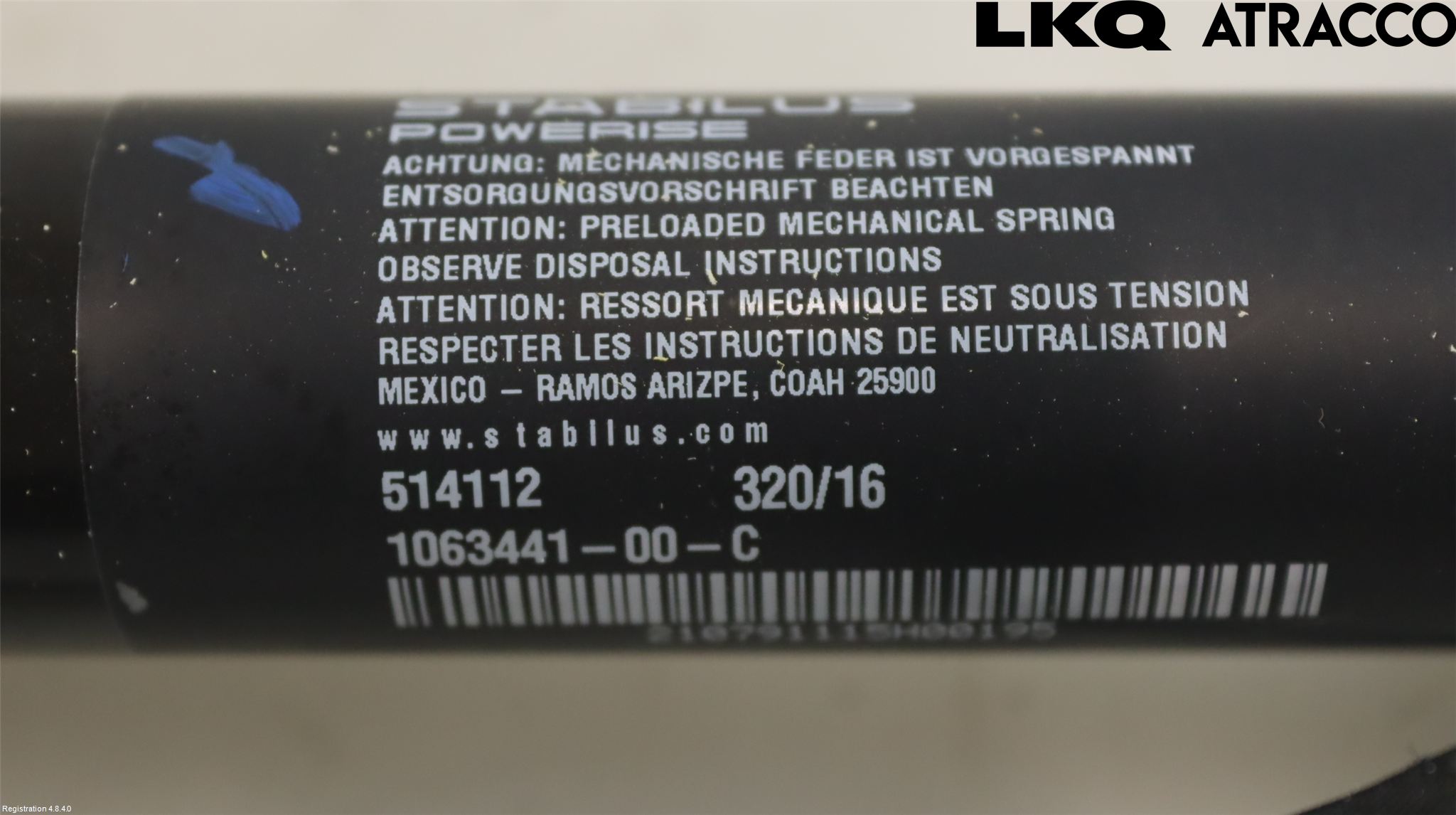 Tesla MODEL X 16- Gasfjäder Övrigt