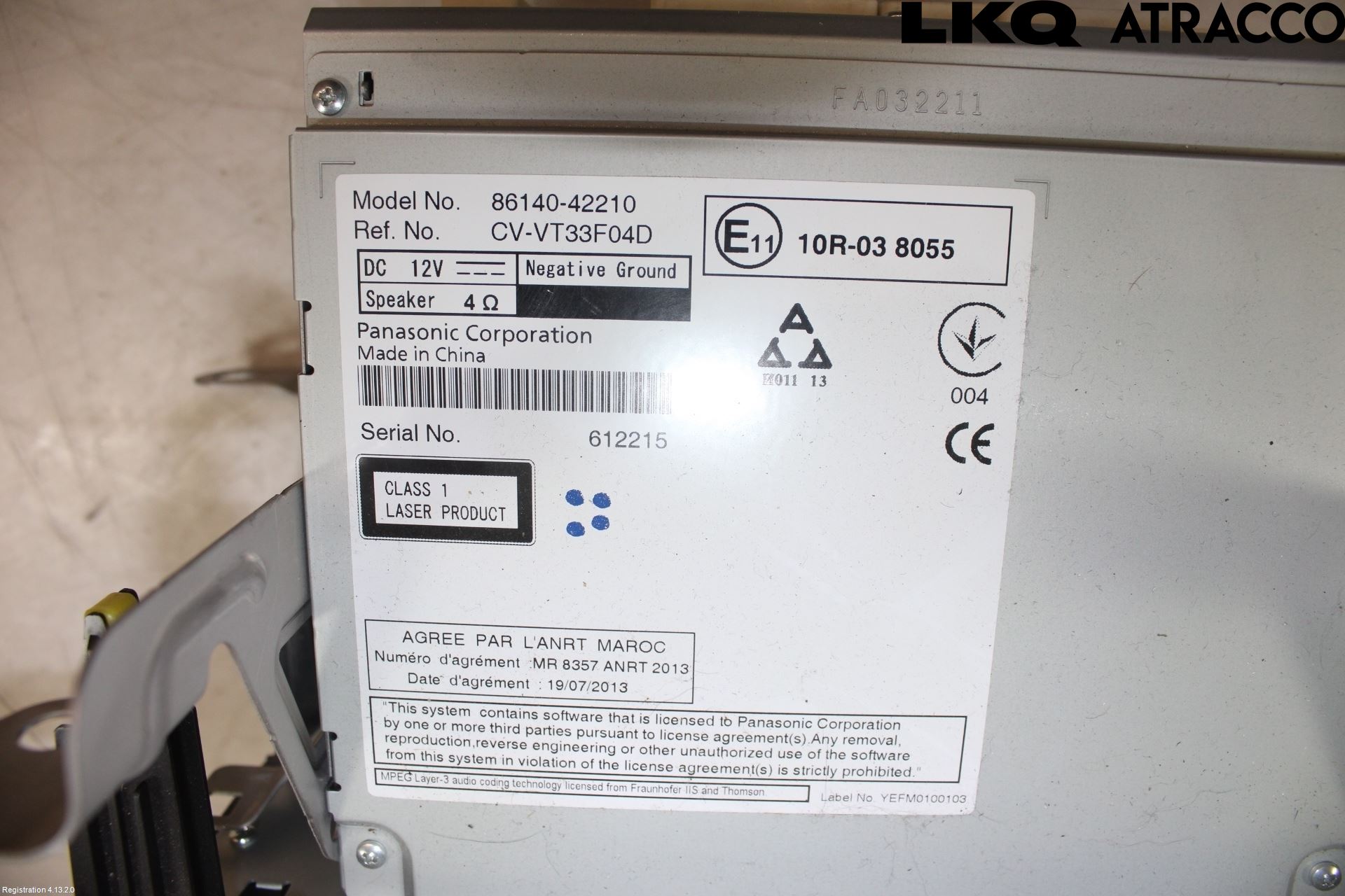 Toyota RAV4 13-18 Cd Radio - Multimediapanel