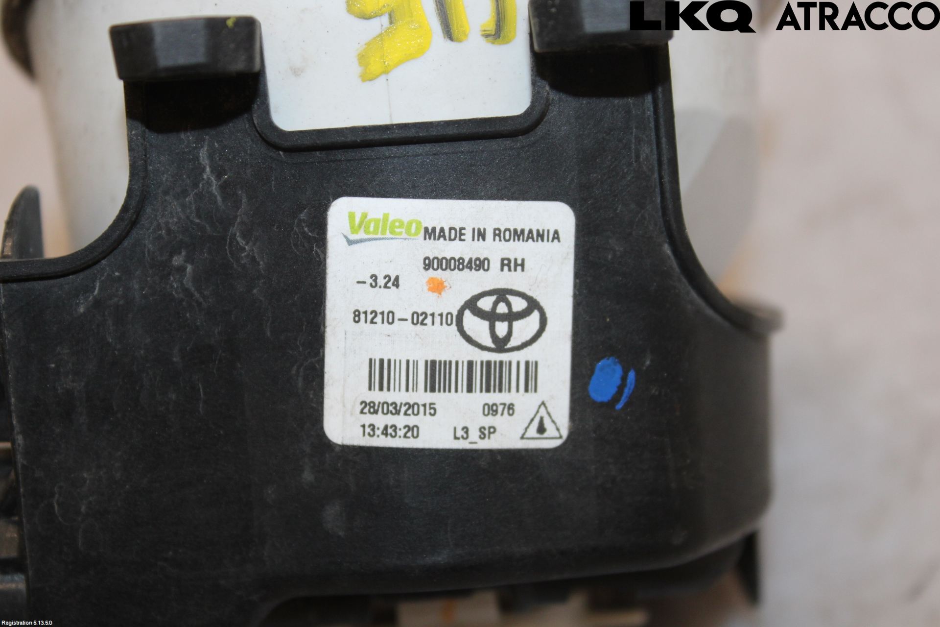 Toyota AURIS 13-19 Dimljus-Varselljus Fram