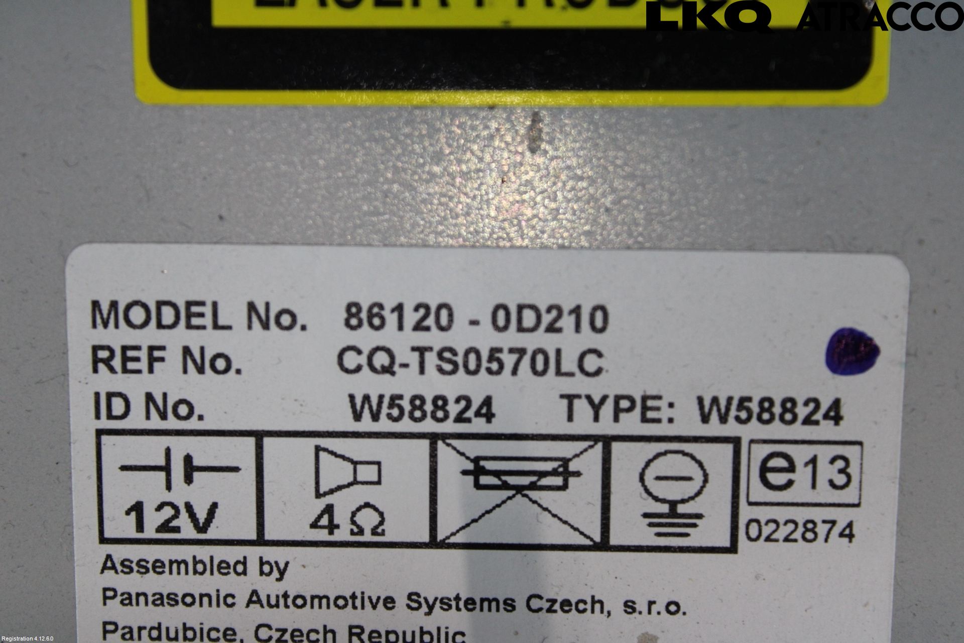 Toyota YARIS XP90 06-11 Cd Radio - Multimediapanel