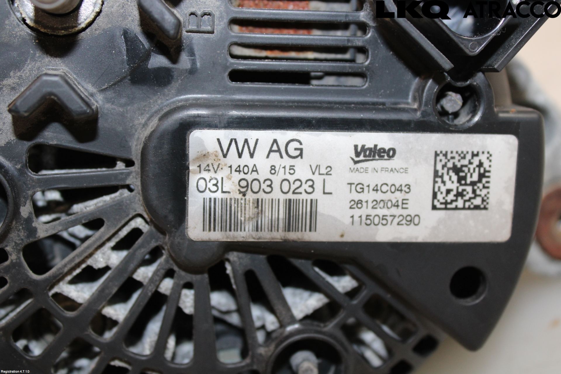 Audi A3/S3 8V 13-20 Generator