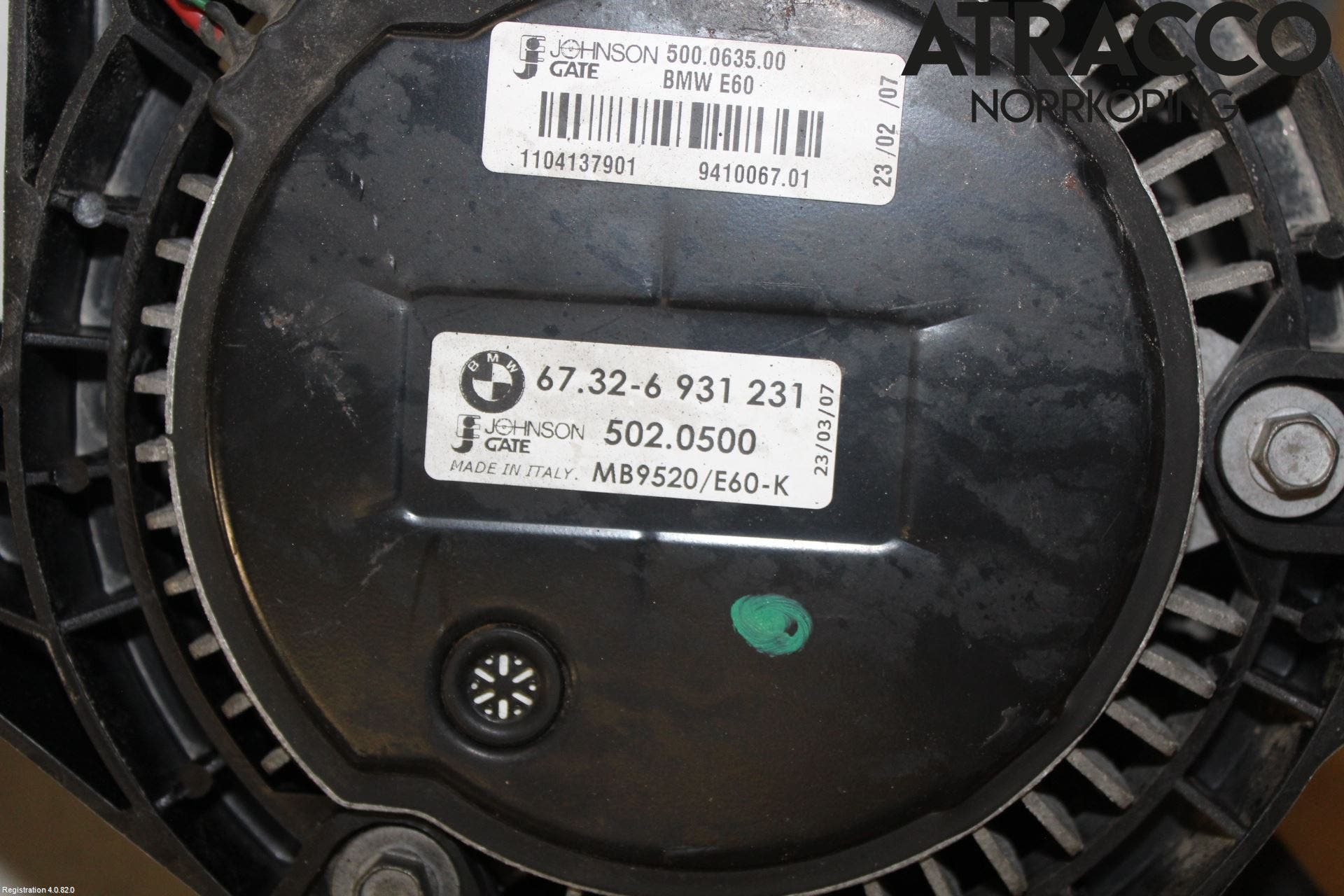 BMW 5 E60/61 Sed/Tou 02-10 Kylfläkt El