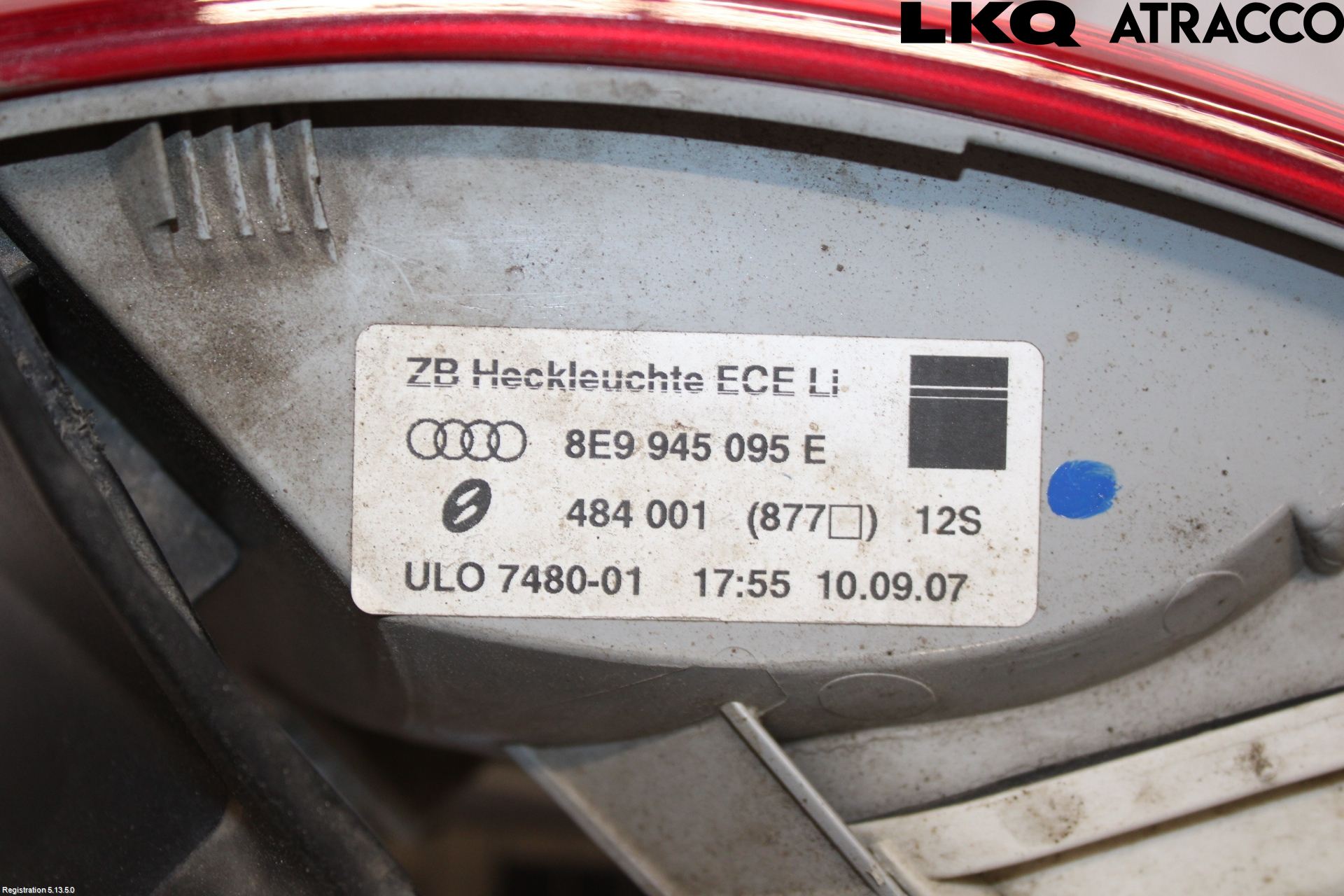 Audi A4/S4 05-07 Bakljus Vänster