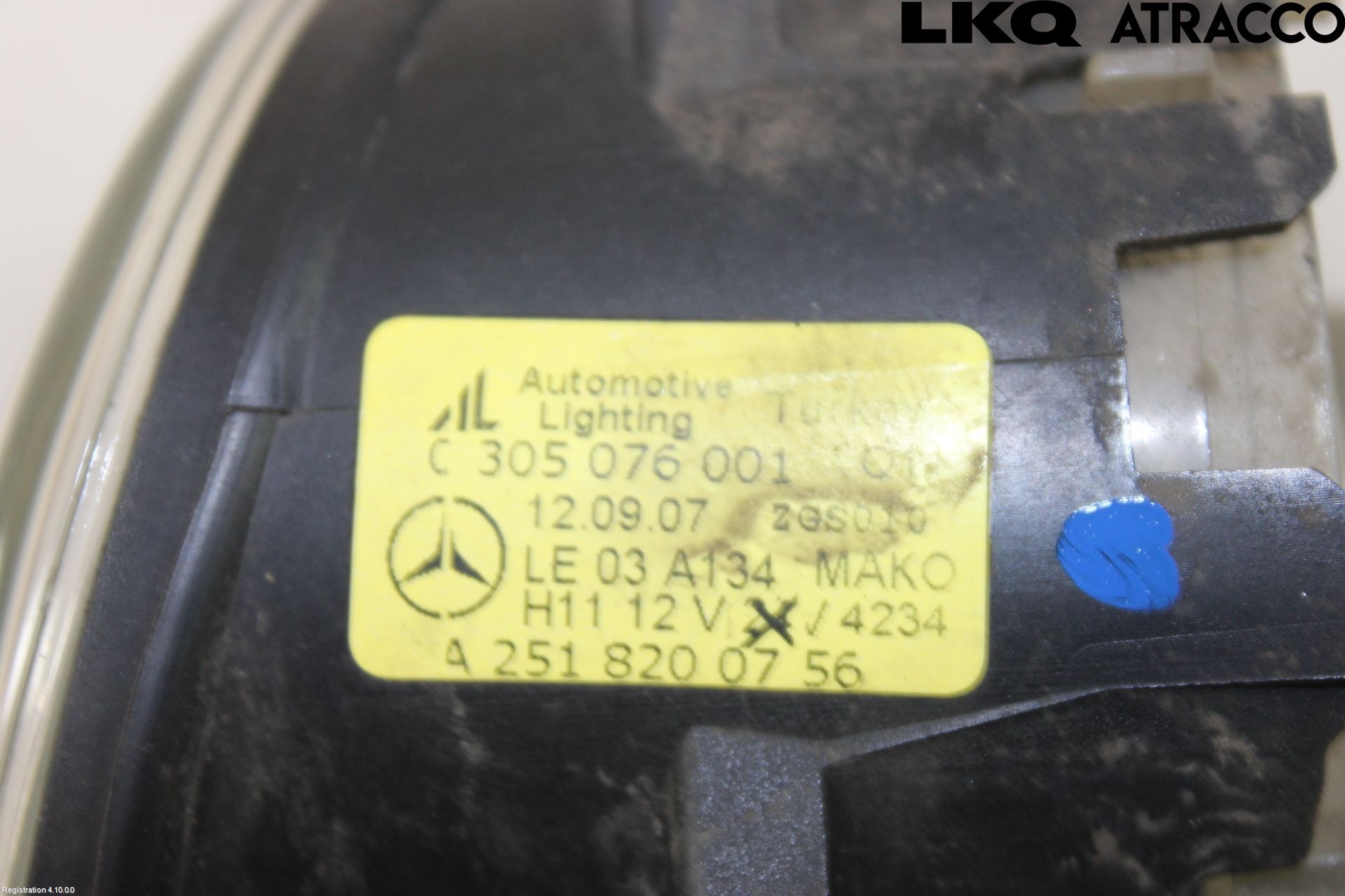 Mercedes-Benz MB B-KLASS (W245) 05-12 Dimljus-Varselljus Fram