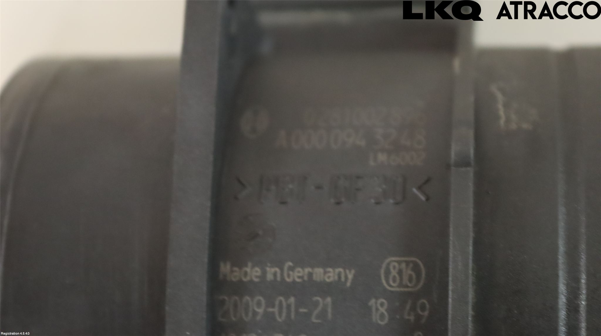 Volkswagen VW CRAFTER 06-16 Injluftmassamätare