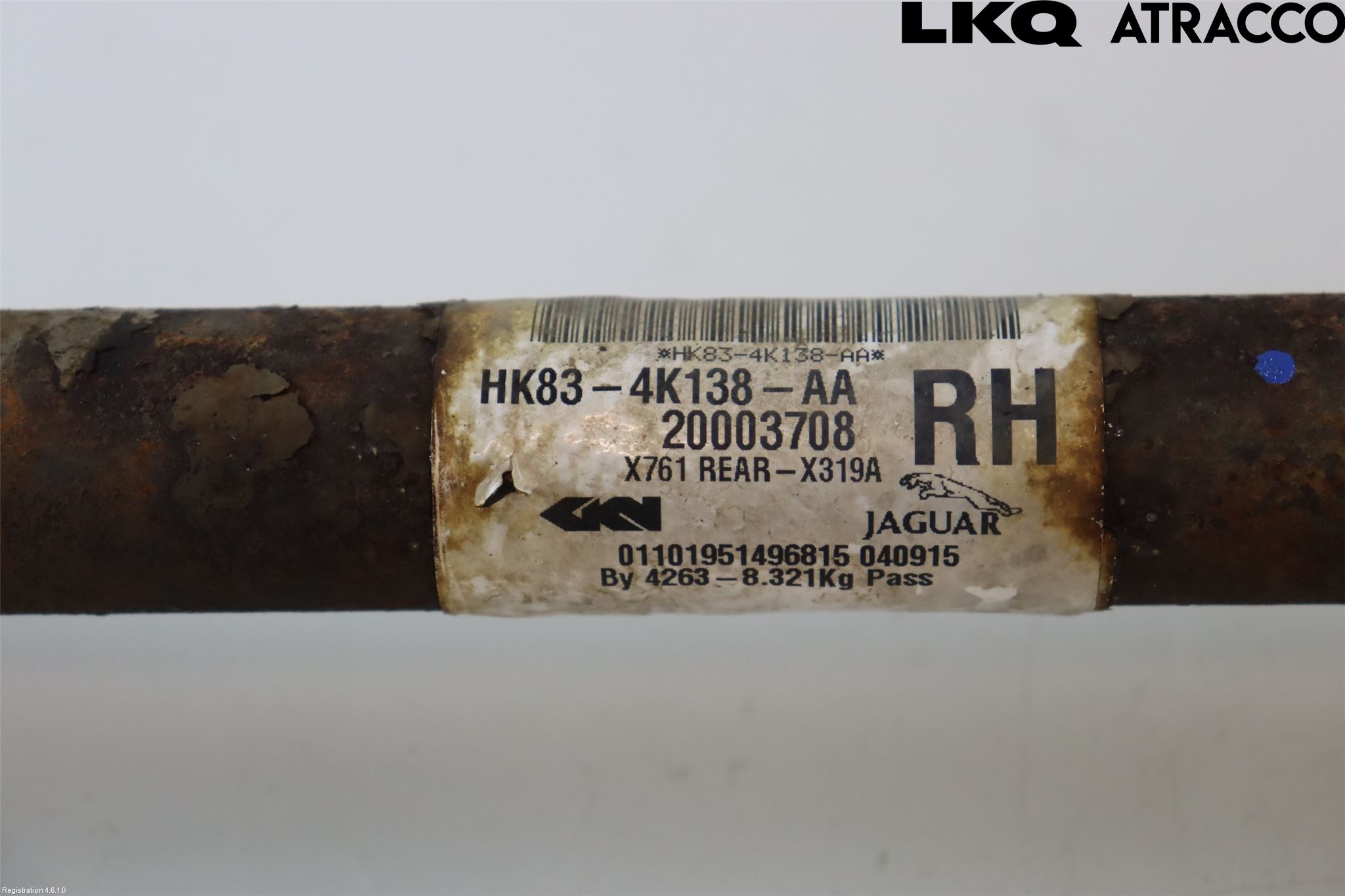 Jaguar F-PACE Drivaxel Bak Höger