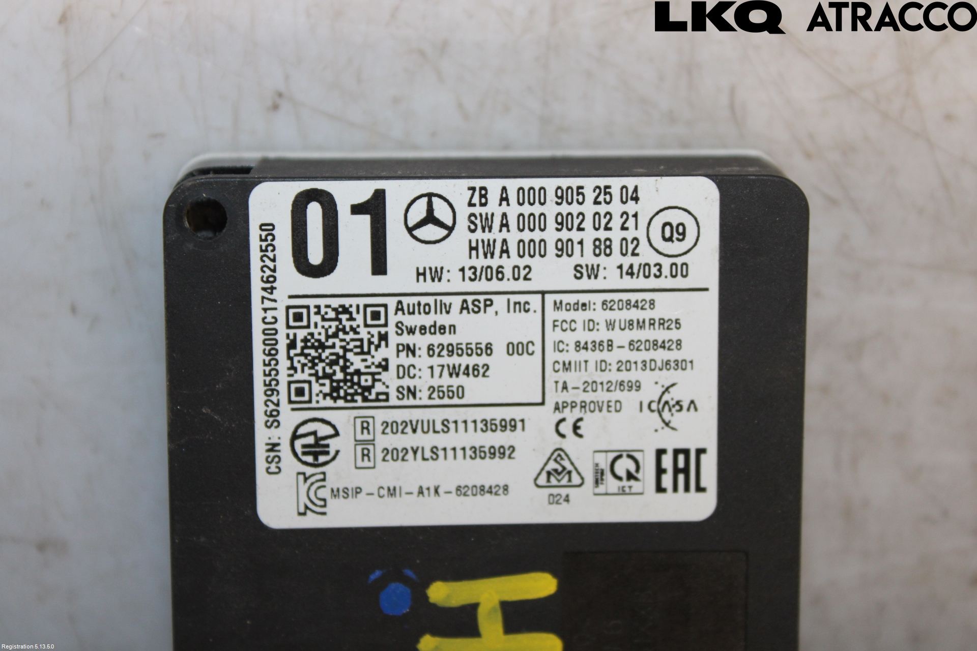 Mercedes-Benz MB GLC-KLASS (X253/C253) 15-22 Sensor Aktivt Kollisionsskydd