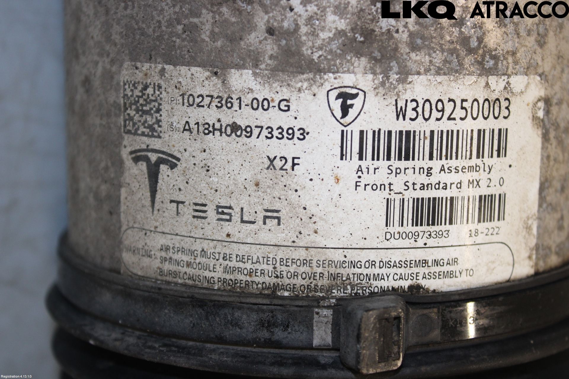 Tesla MODEL X 16- Fjäderben Fram Höger