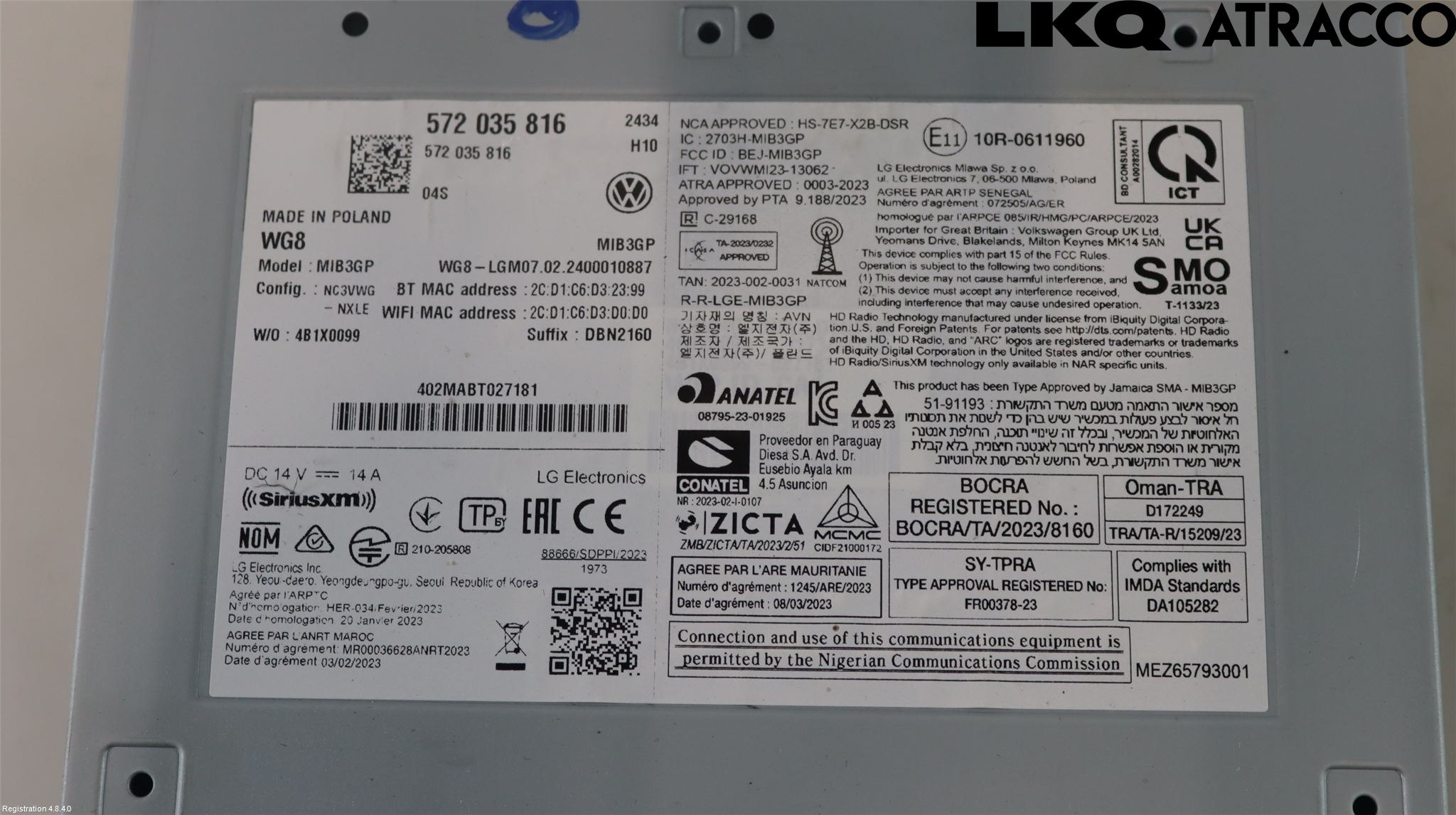 Volkswagen VW PASSAT 24- Cd Radio - Multimediapanel