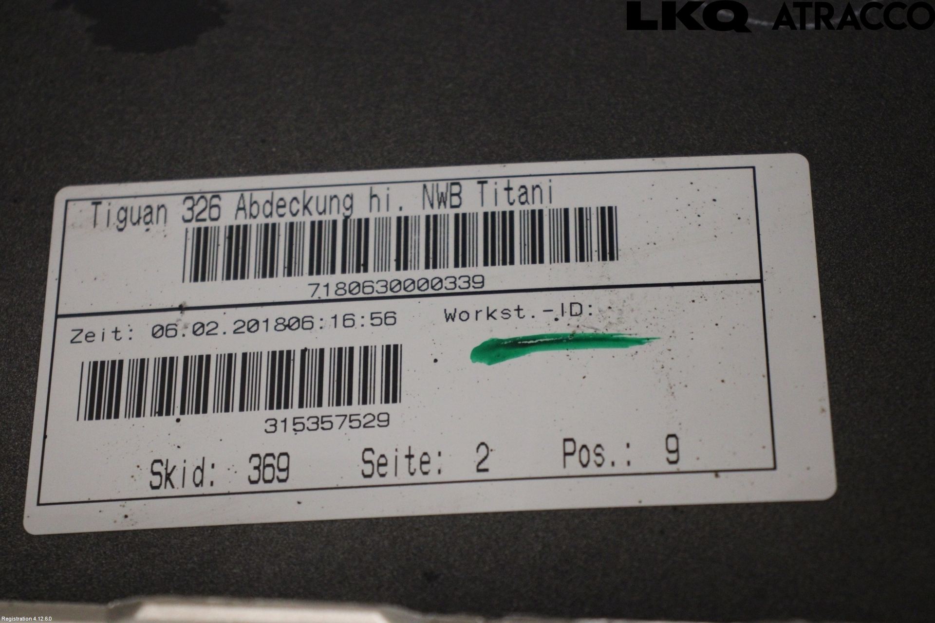Volkswagen VW TIGUAN 16-24 Stötfångarbeklädnad Bak