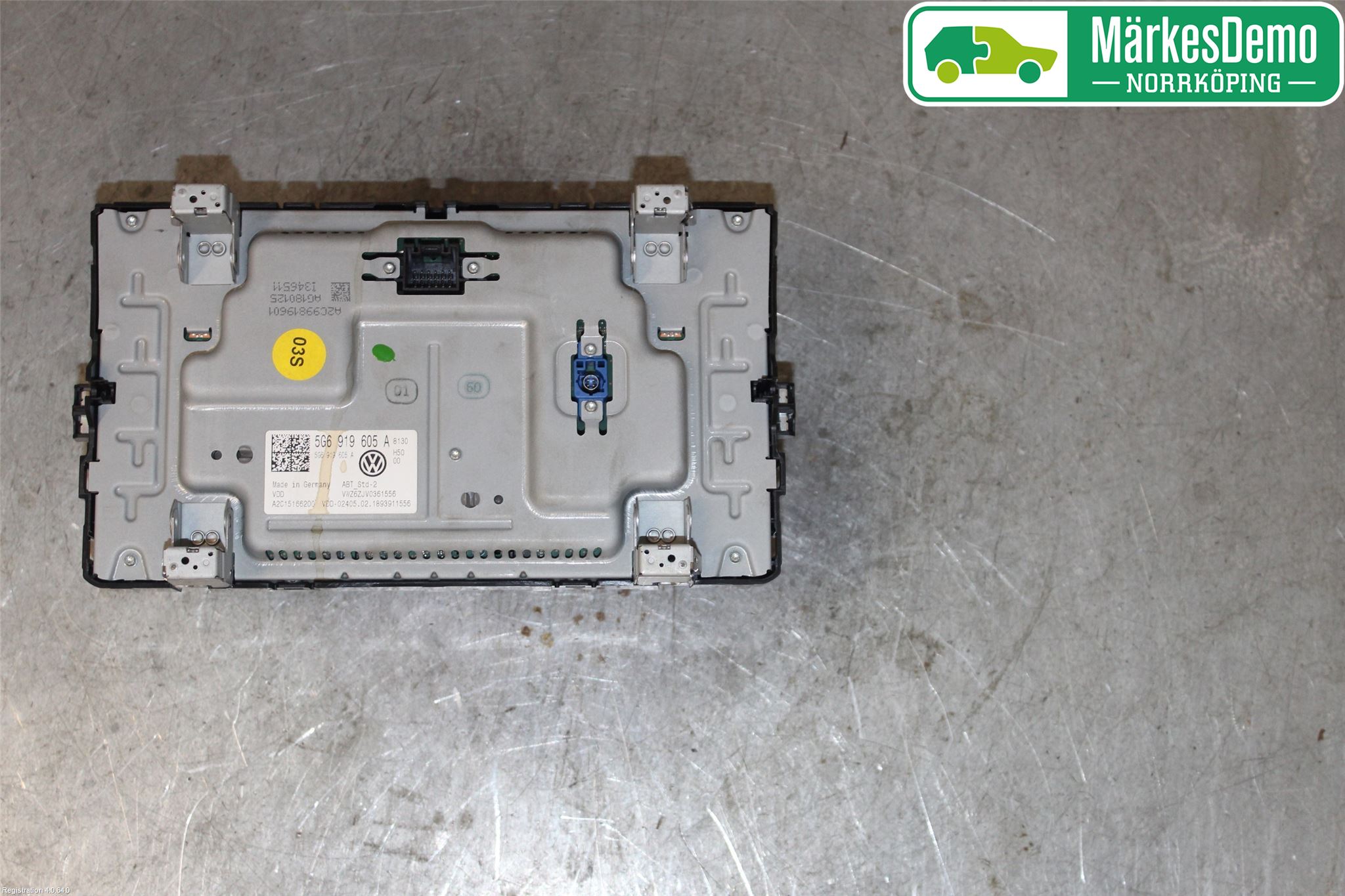 Volkswagen VW GOLF / E-GOLF VII 13-20 Multifunktionsdisplay