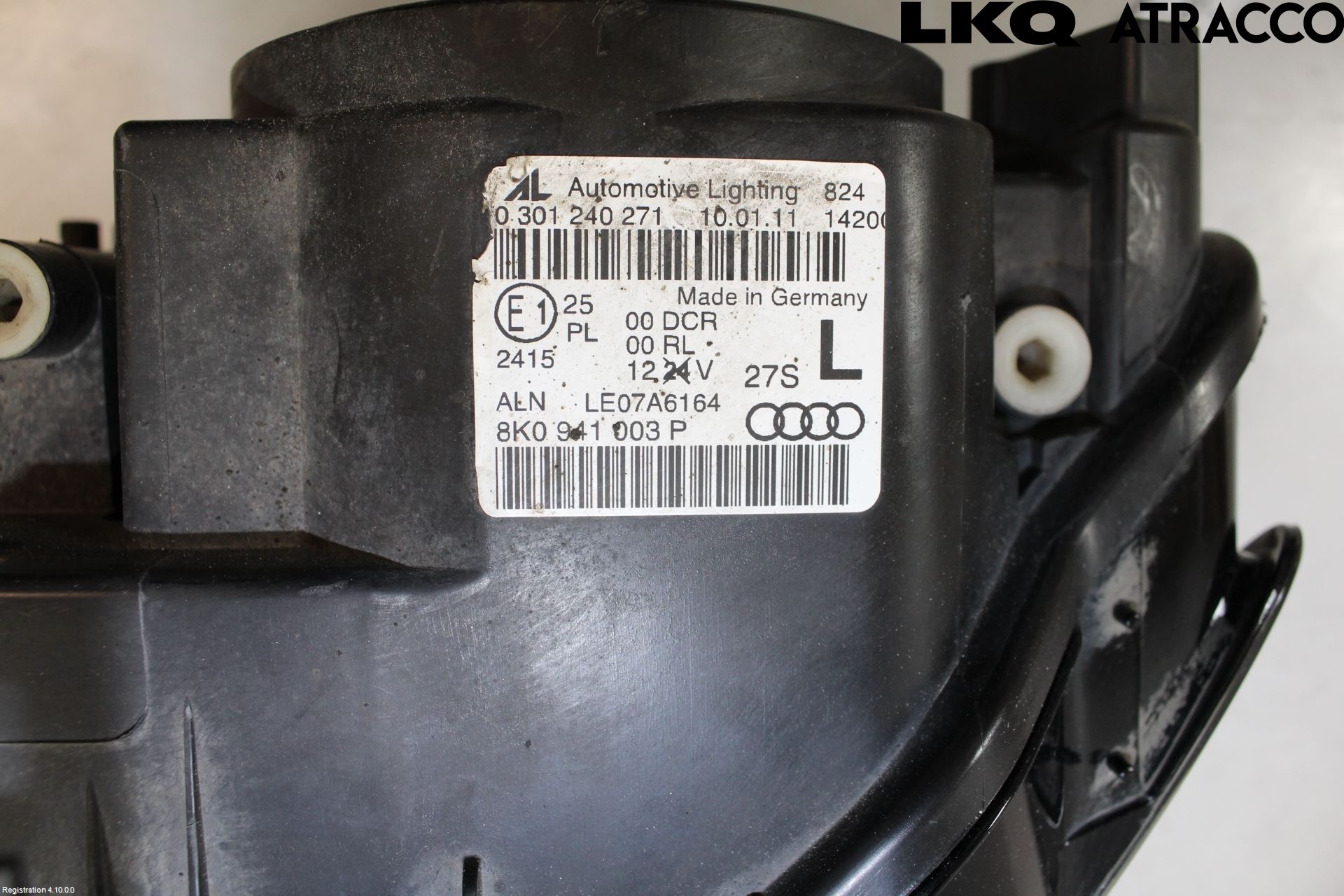 Audi A4/S4 08-11 Strålkastare Vänster