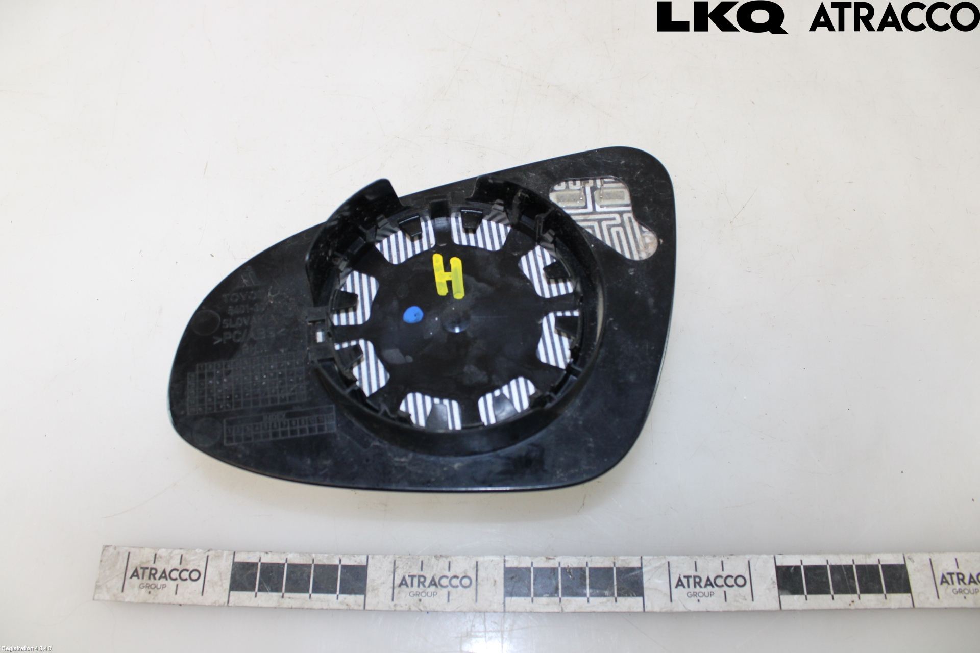 Toyota YARIS XP130 15-20 Spegelglas Hö