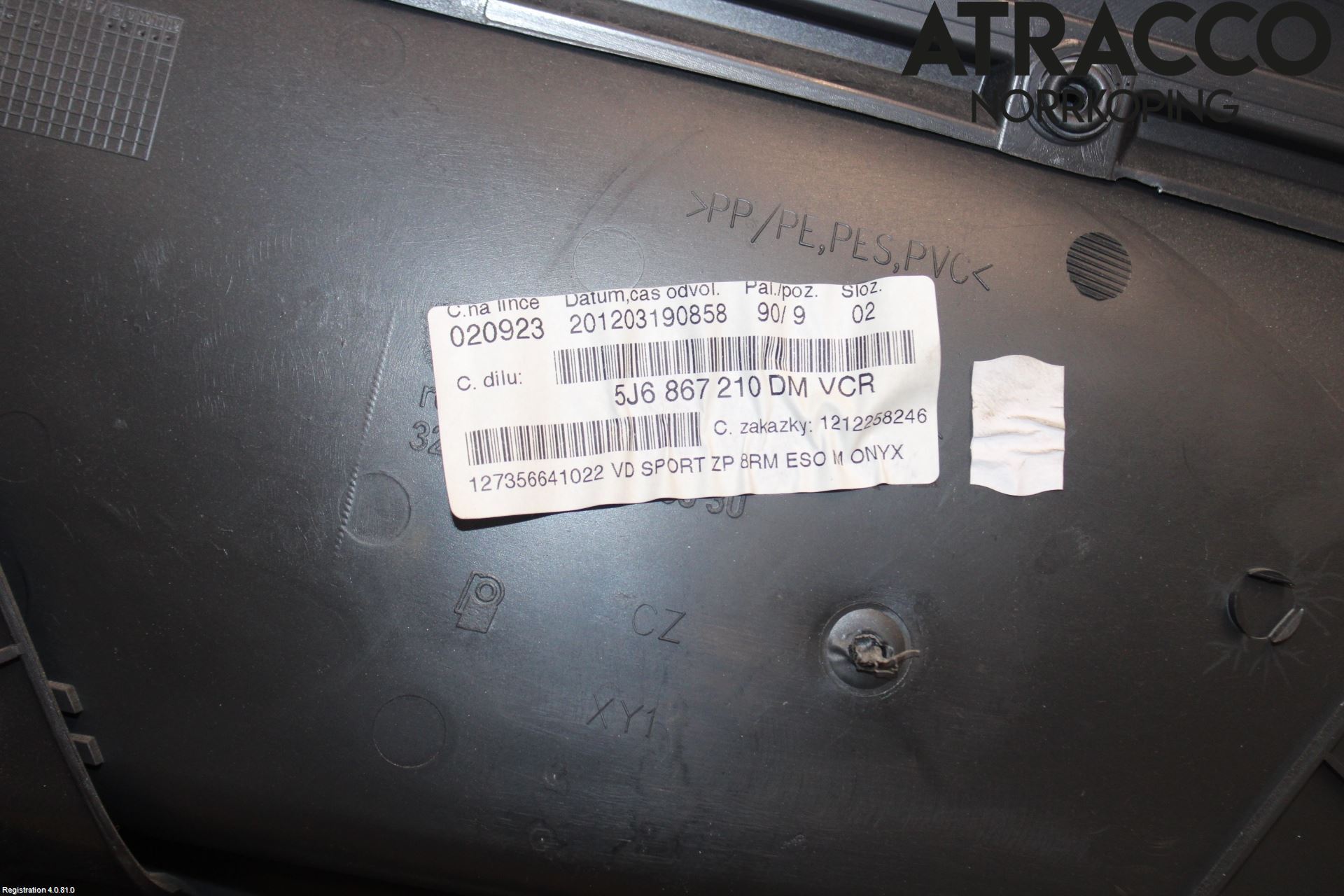 Skoda FABIA 07-14 Dörrklädsel Hö