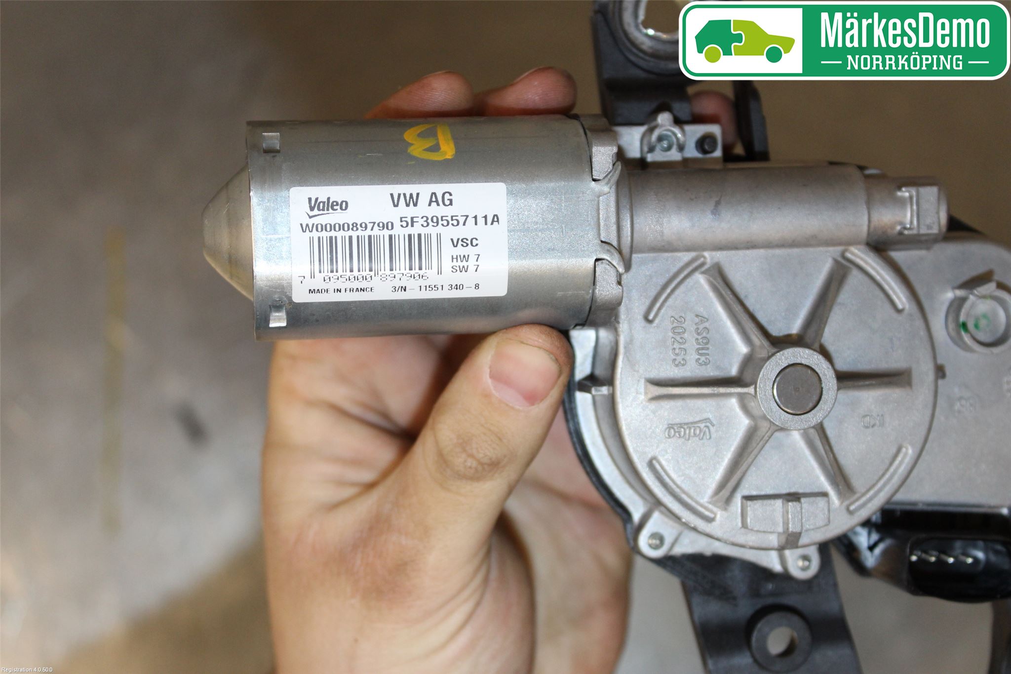 Seat TARRACO 19- Torkarmotor Baklucka