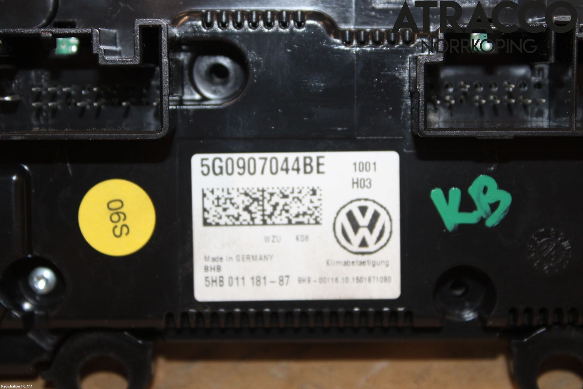Volkswagen VW GOLF / E-GOLF VII 13-20 Värmereglage