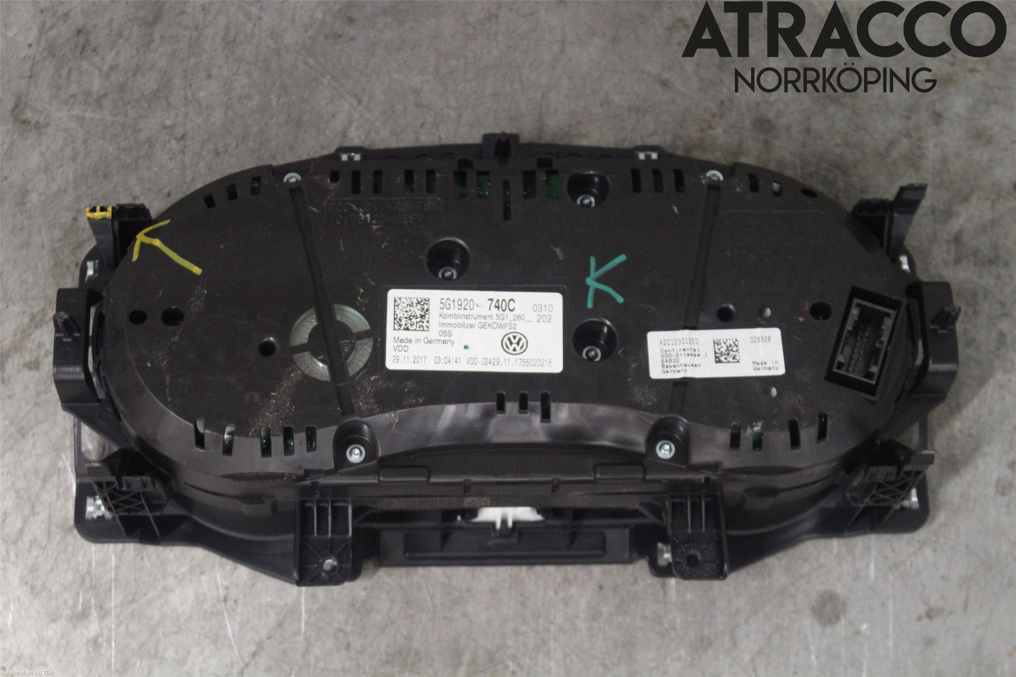 Volkswagen VW GOLF / E-GOLF VII 13-20 Instrument Komb