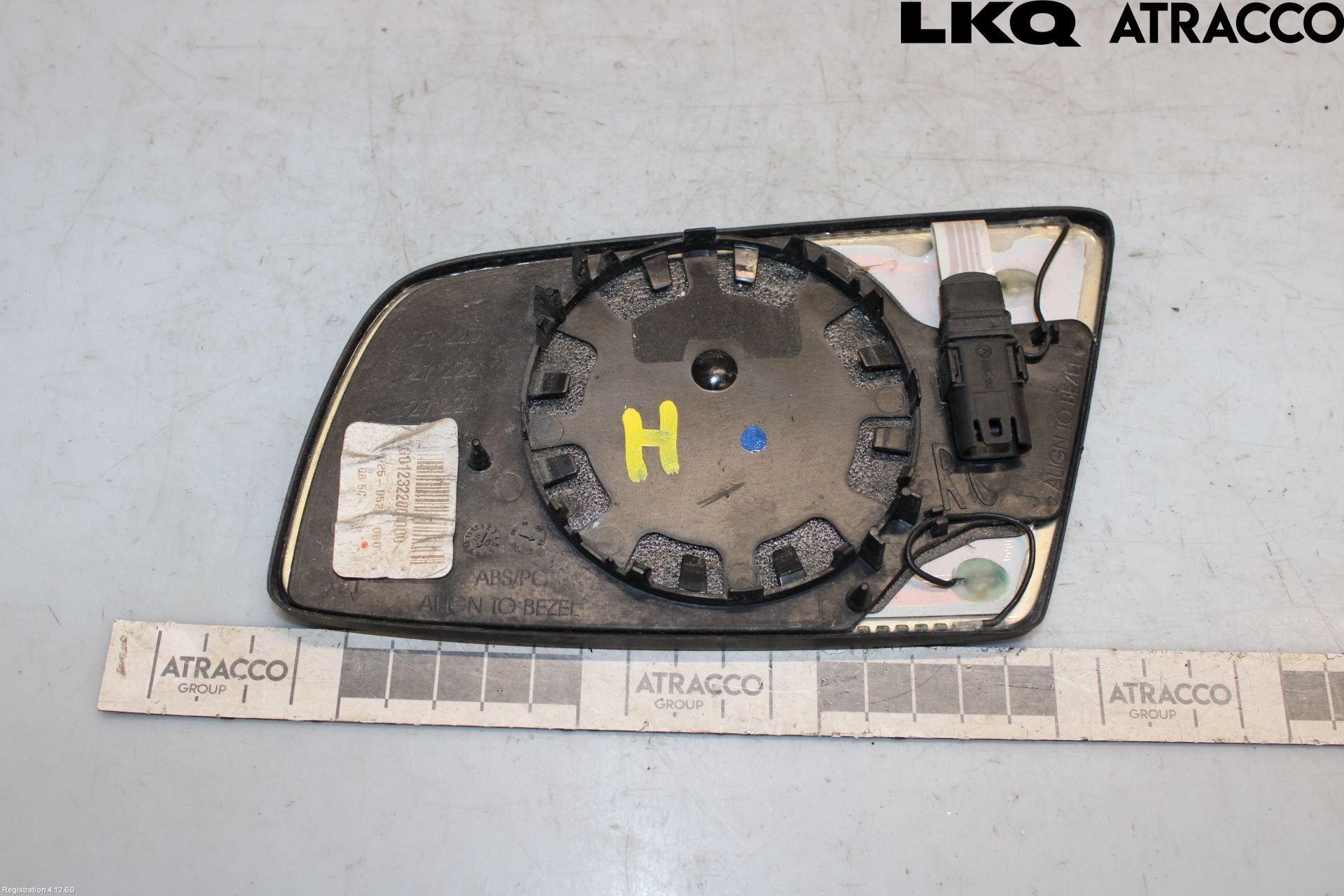 BMW 5 E60/61 Sed/Tou 02-10 Spegelglas Hö
