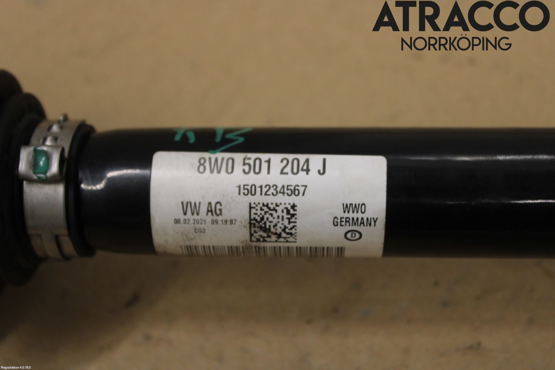 Audi A5 17- Drivaxel Bak Höger