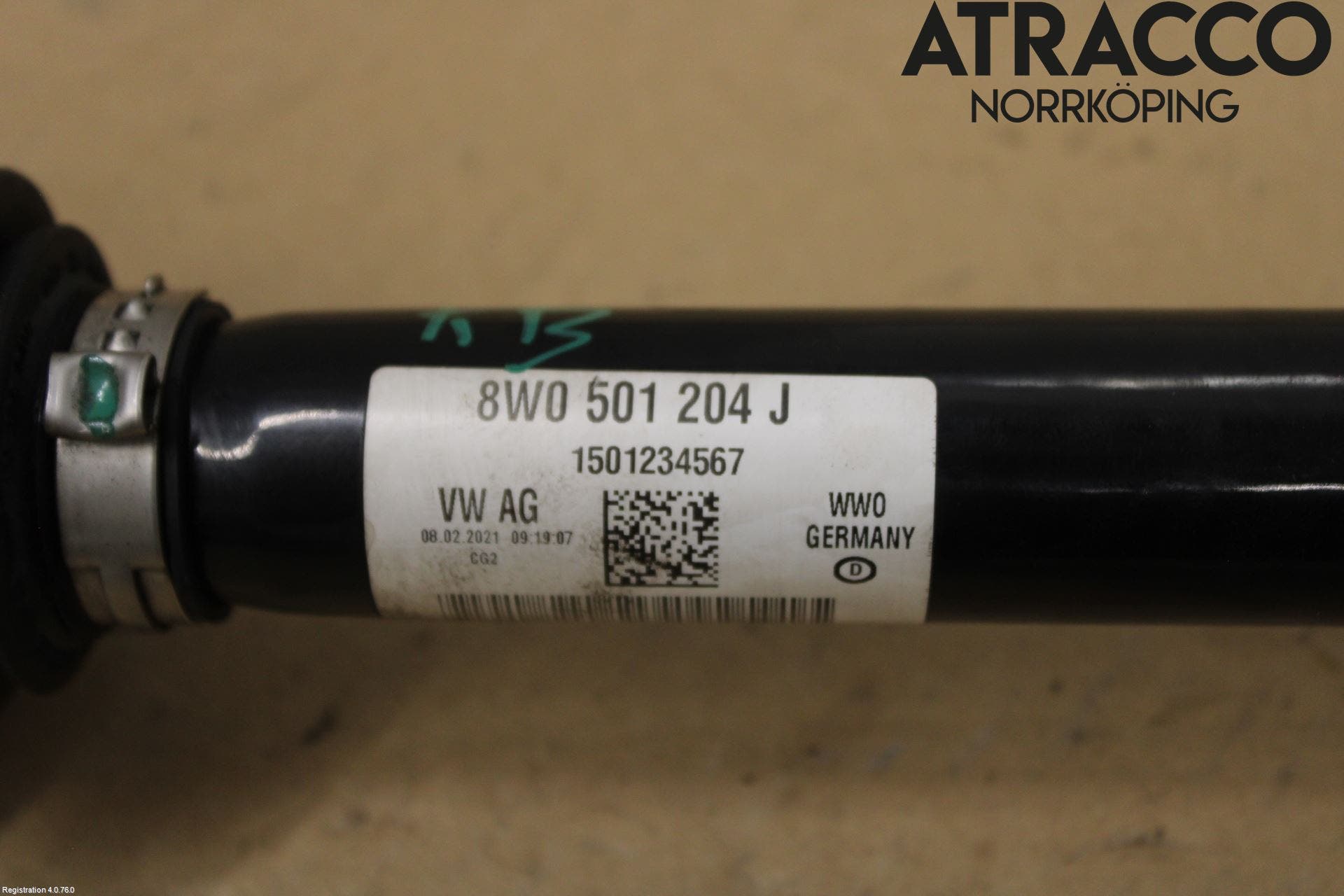 Audi A5 17- Drivaxel Bak Höger