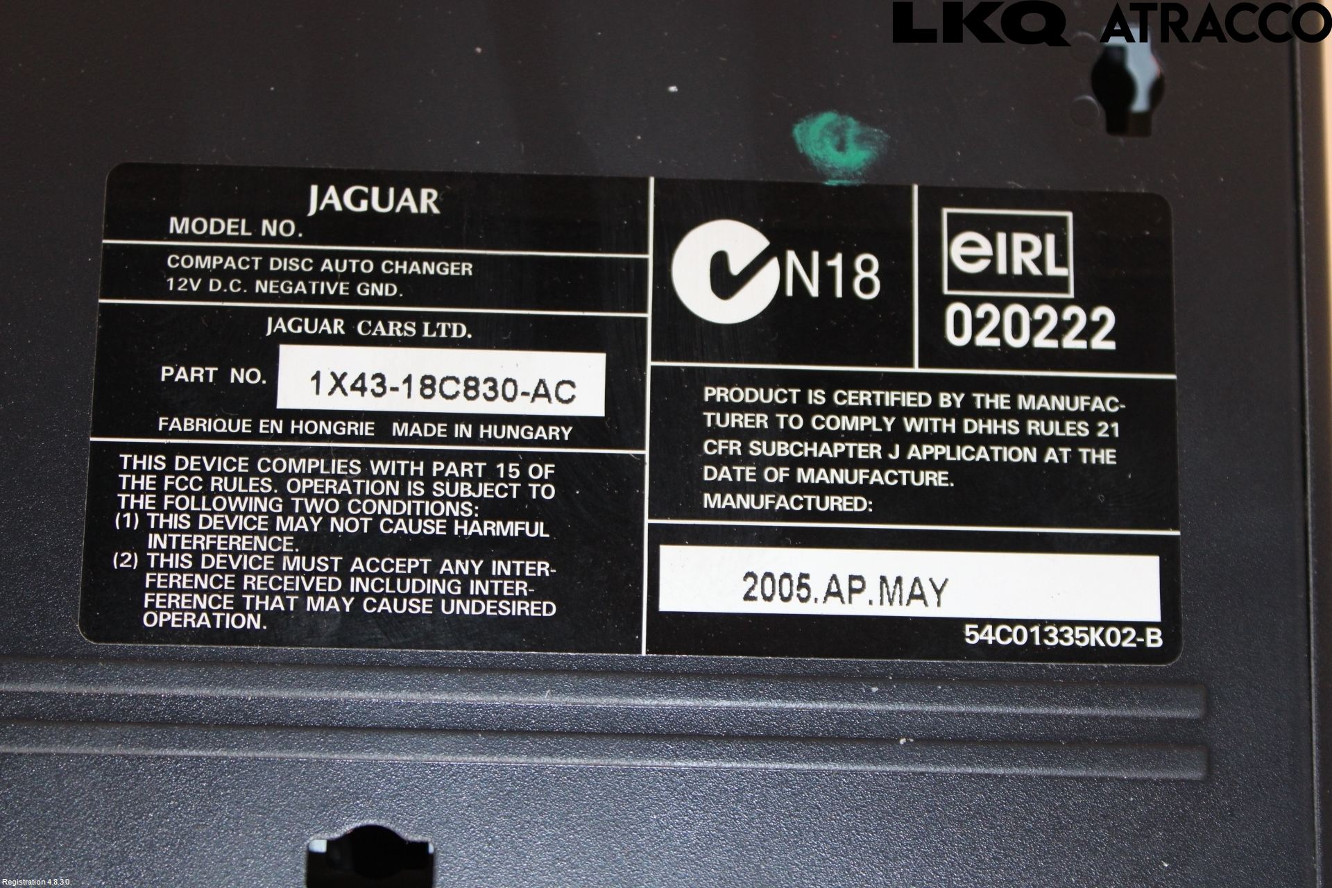 Jaguar XJ X350        03-09 Cd Radio - Multimediapanel