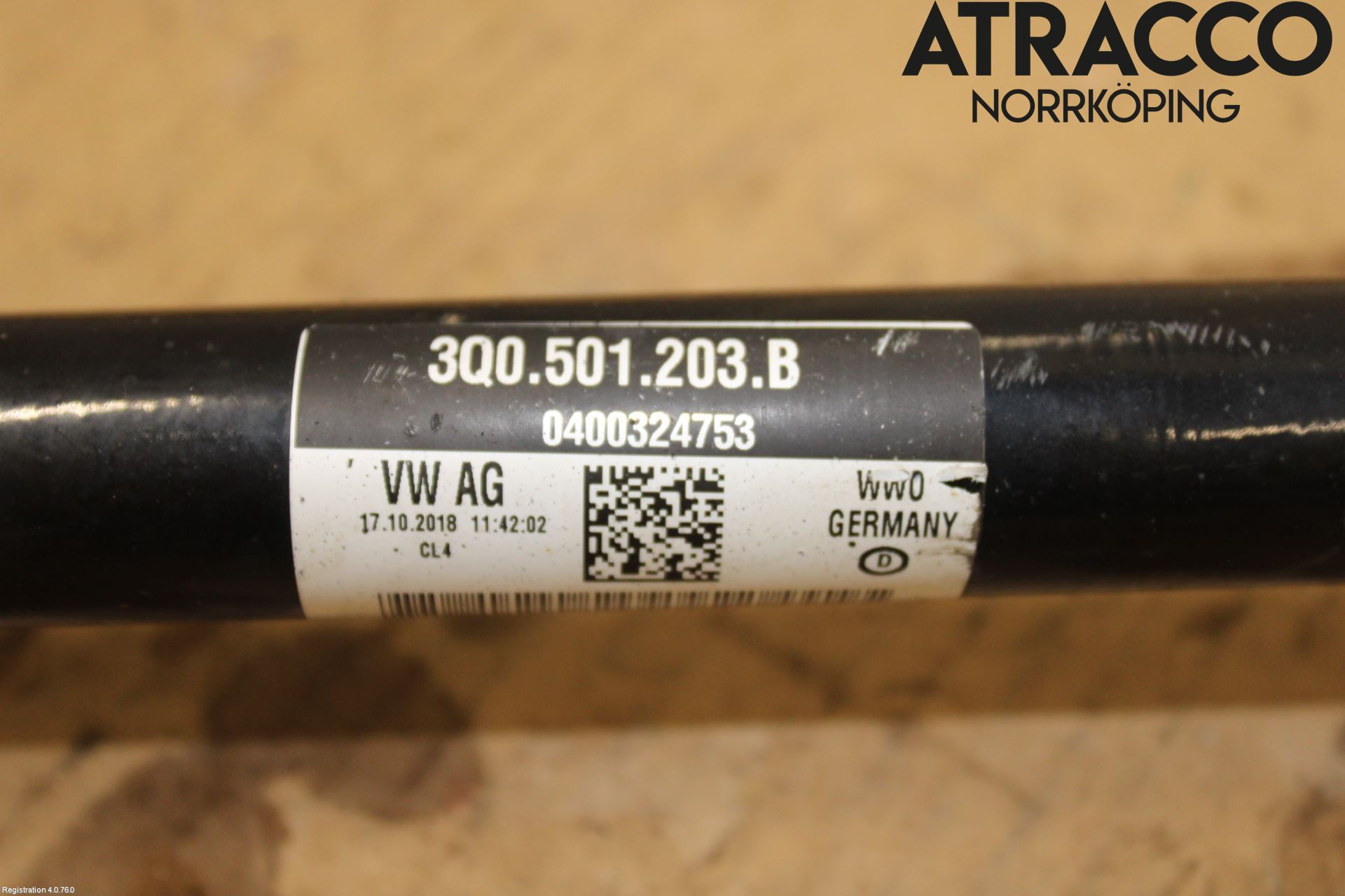 Skoda KODIAQ 17-24 Drivaxel Bak Vänster