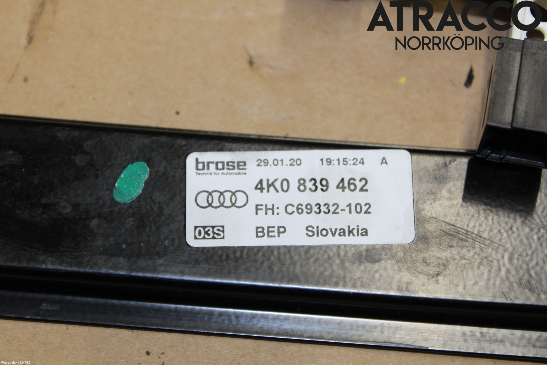 Audi A6 F2/C8 19- Fönsterhiss El Kompl