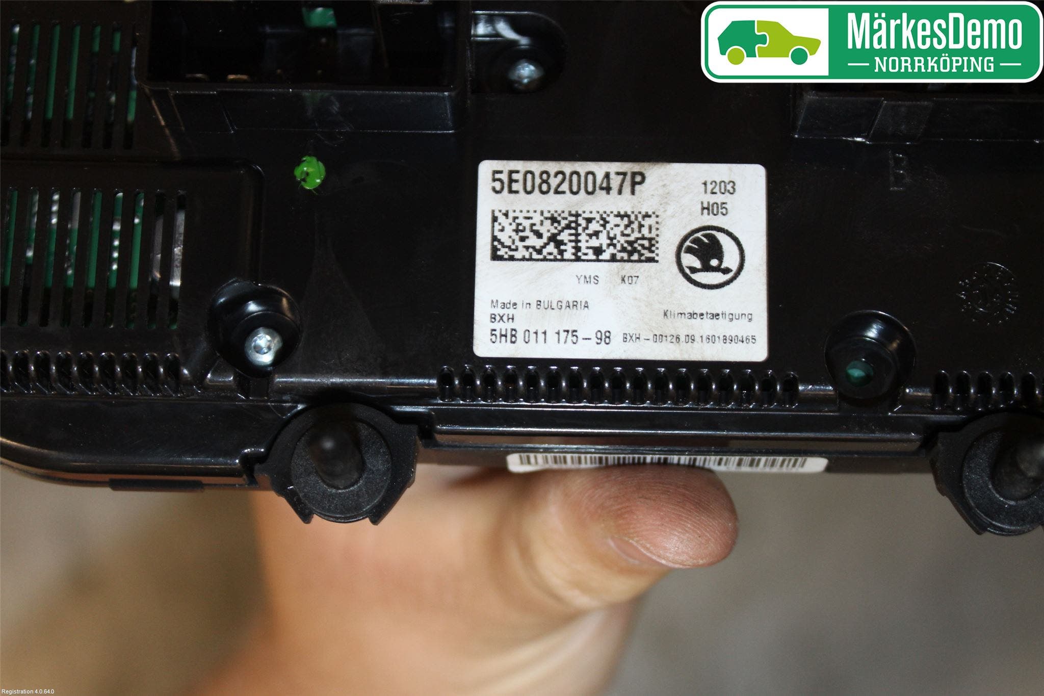 Skoda OCTAVIA (5E) 13-20 Värmereglage