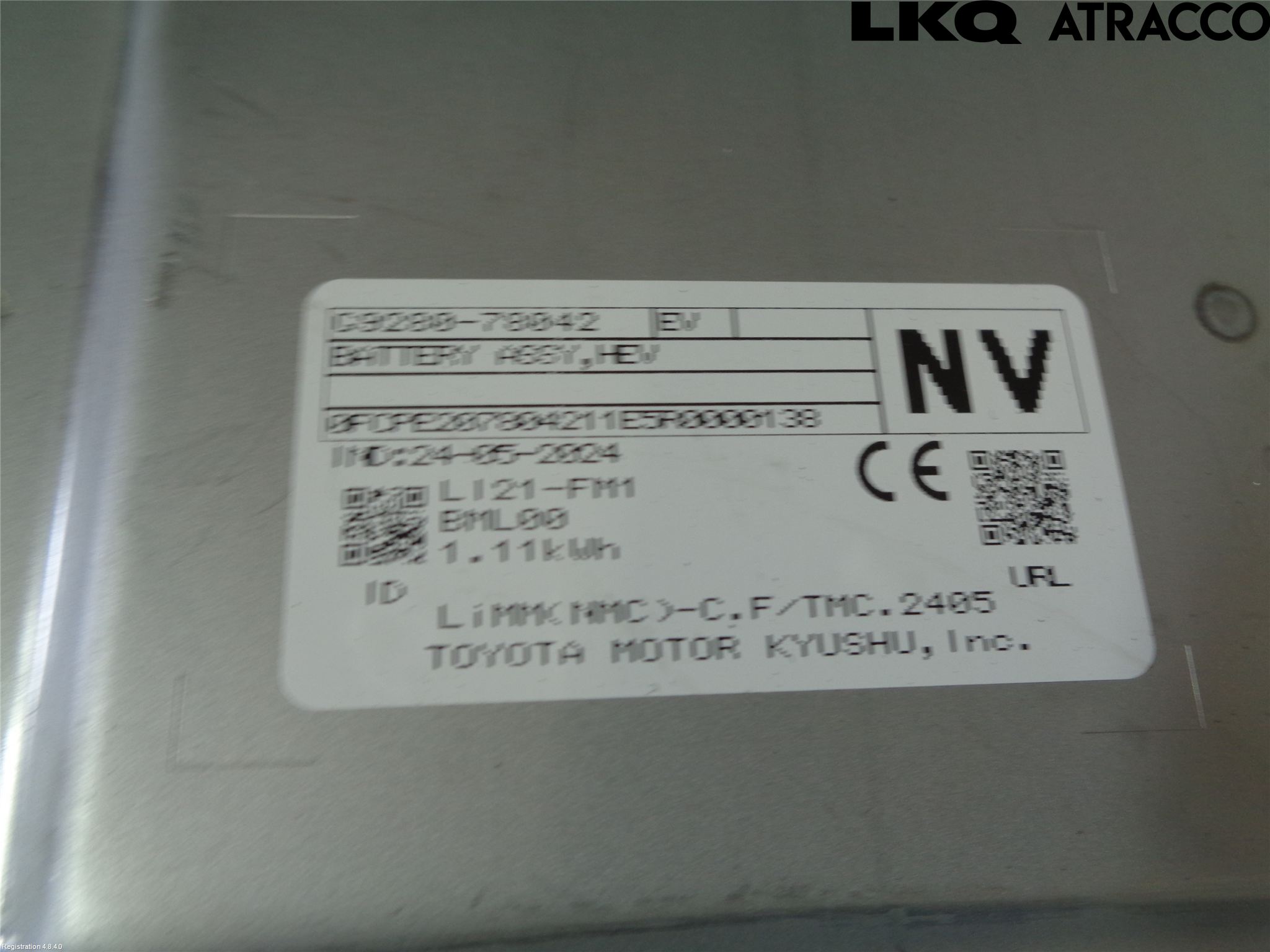 Lexus NX 340h/450h+ 21- Batteri Högspänning