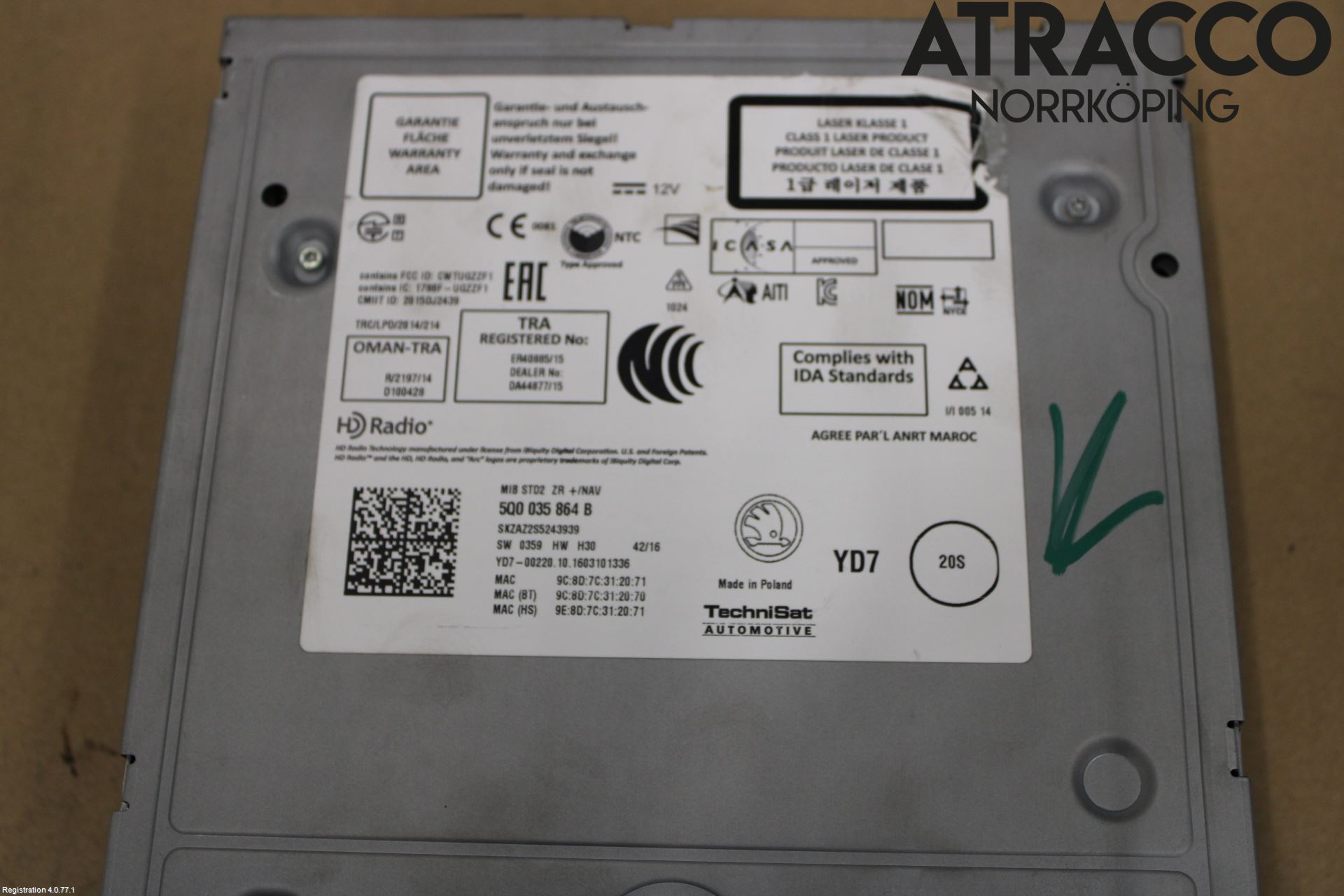 Skoda FABIA 15-21 Cd Radio - Multimediapanel