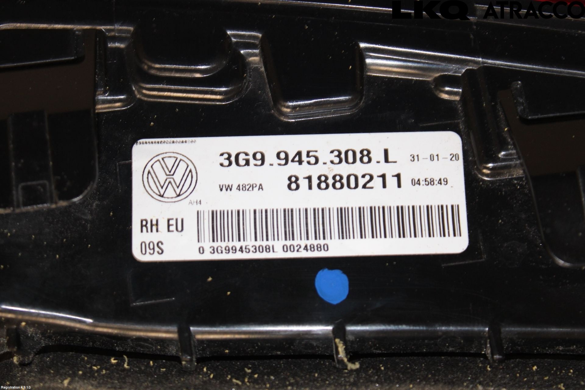 Volkswagen VW PASSAT 15-19 Bakljus Lucka Hö