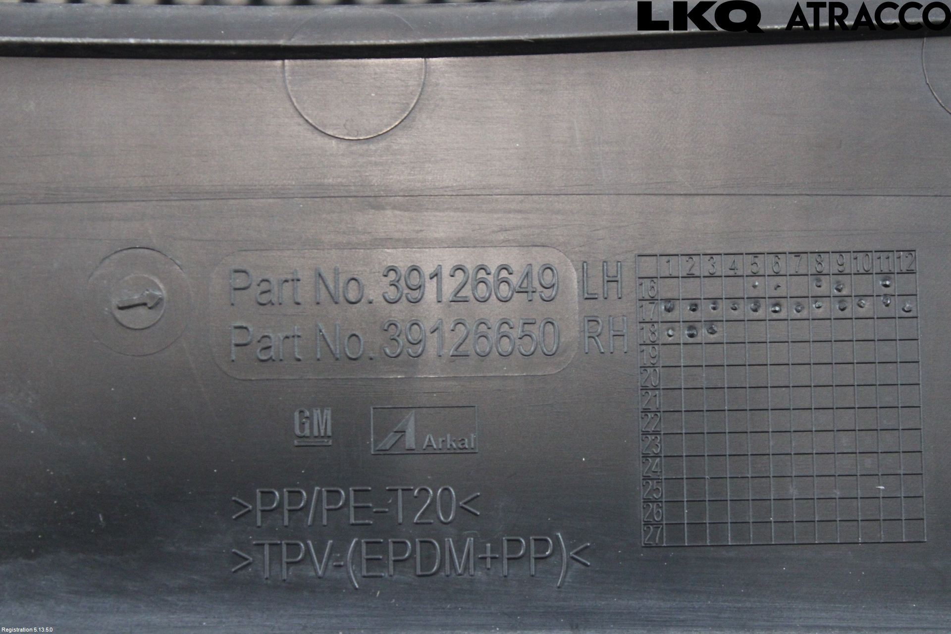 Opel INSIGNIA 17- Torpedplåt-Torpedplast