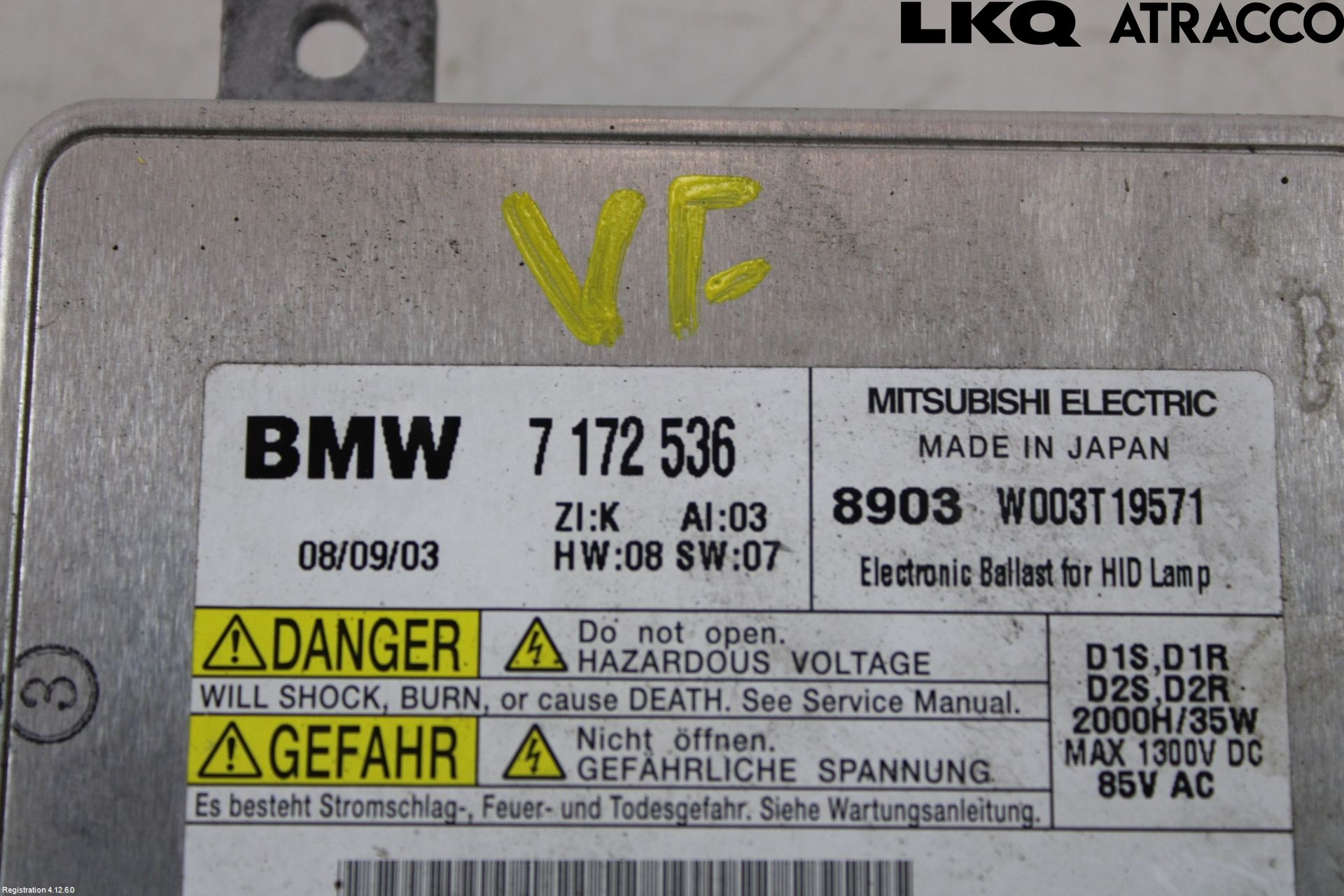 BMW 3 E90/91 SED/TOU 05-12 Styrenhet Strålkastare