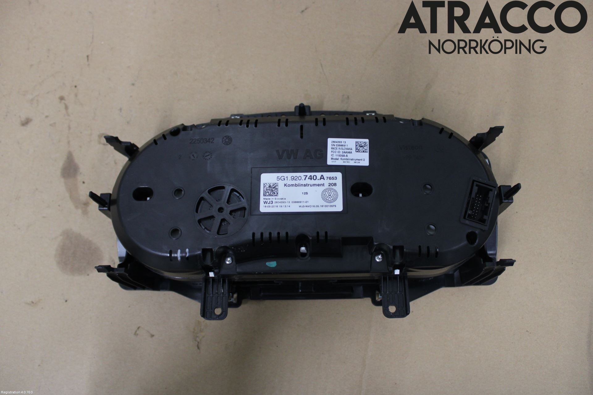 Volkswagen VW GOLF / E-GOLF VII 13-20 Instrument Komb