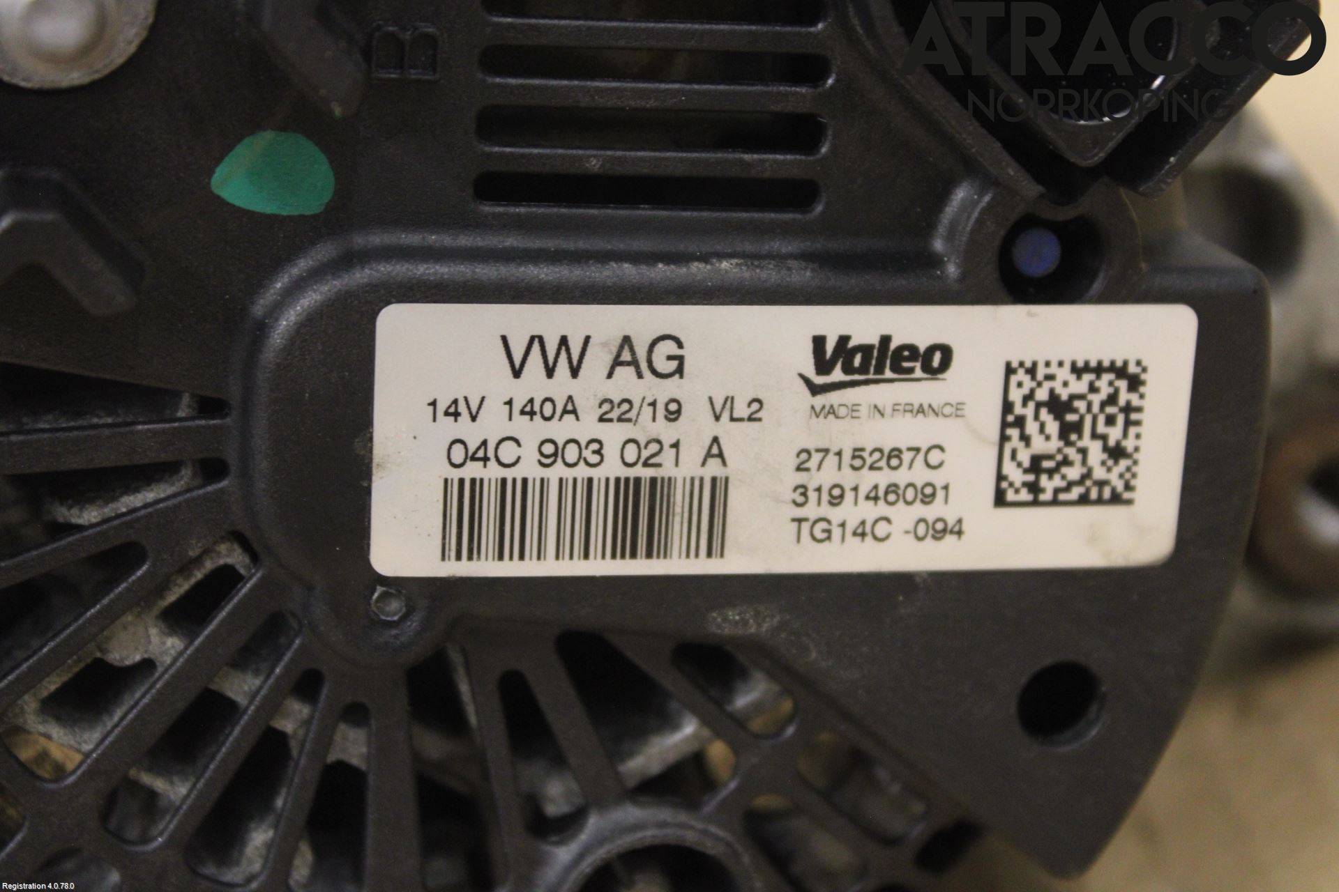 Volkswagen VW GOLF / E-GOLF VII 13-20 Generator