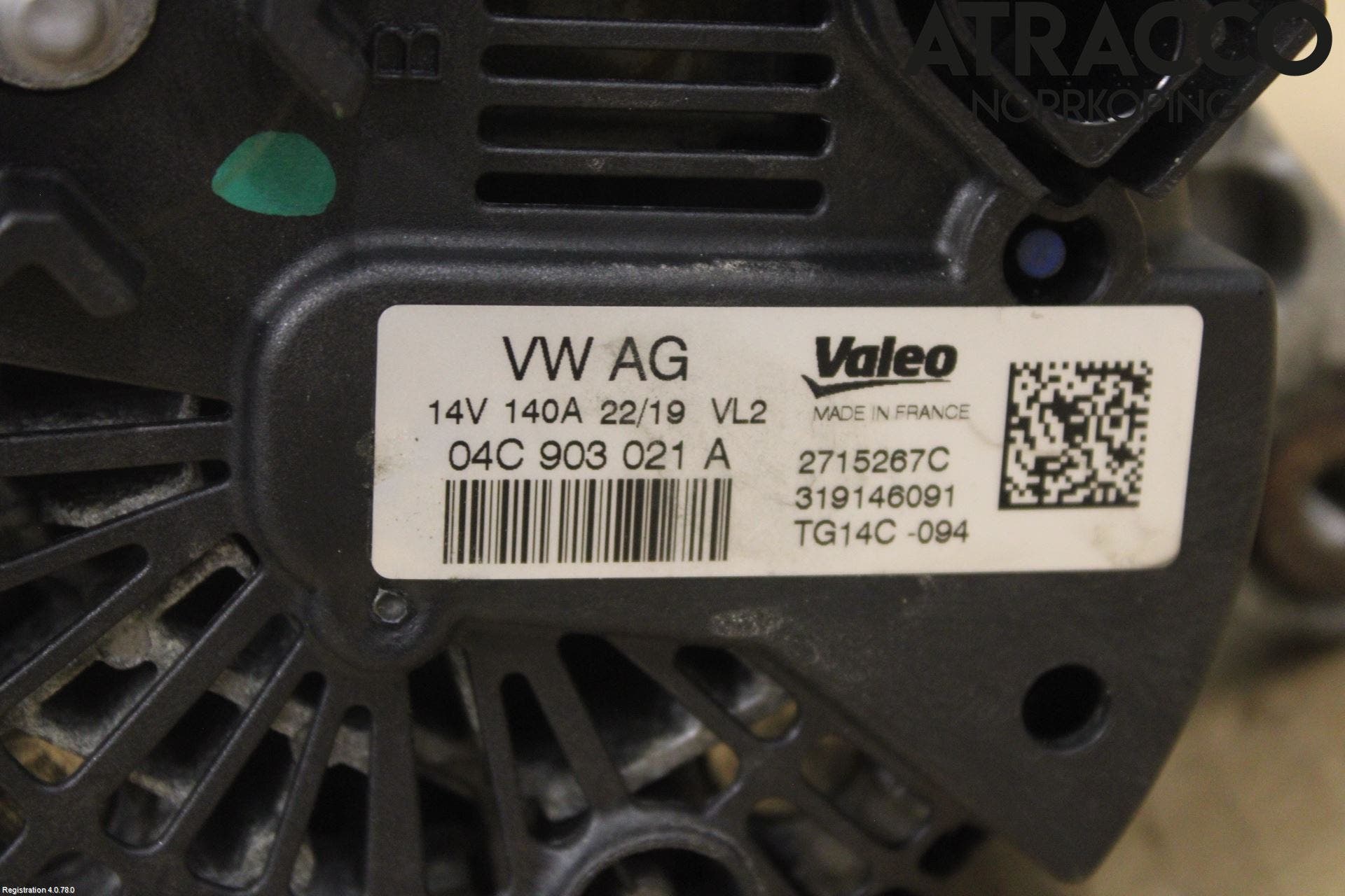 Volkswagen VW GOLF / E-GOLF VII 13-20 Generator
